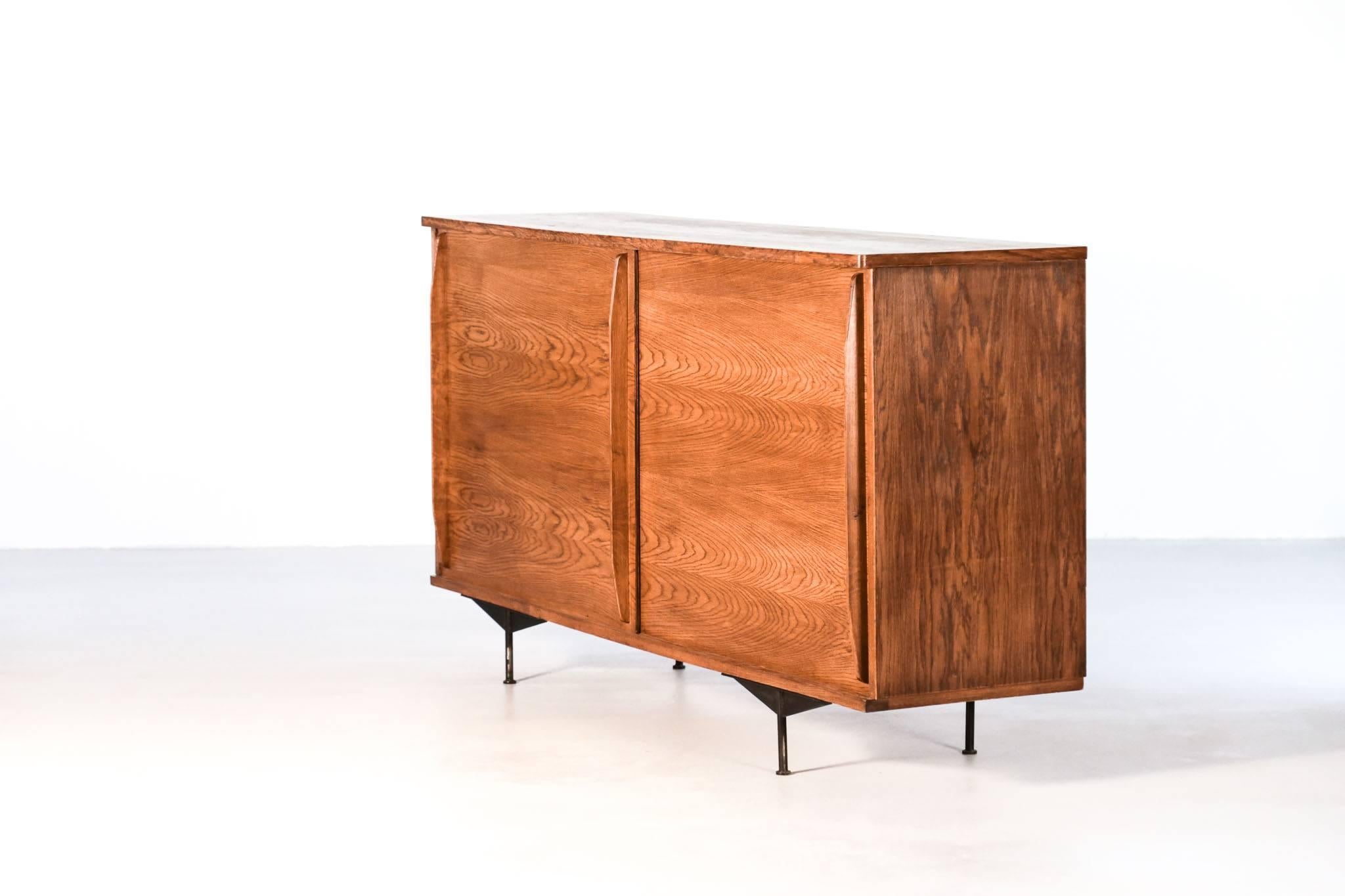 Sideboard in Style of Jean Prouvé Design, 1960 Oak 6