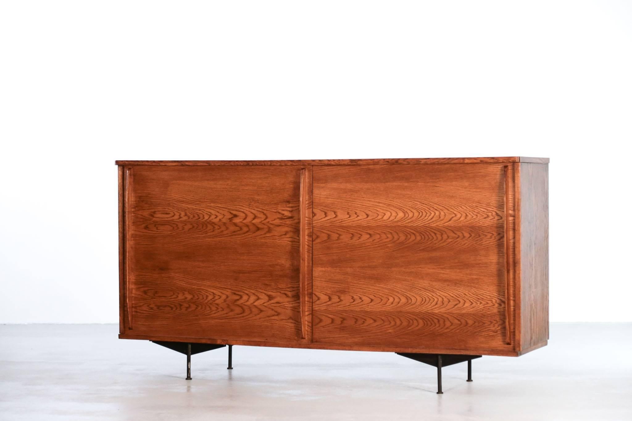 Mid-17th Century Sideboard in Style of Jean Prouvé Design, 1960 Oak