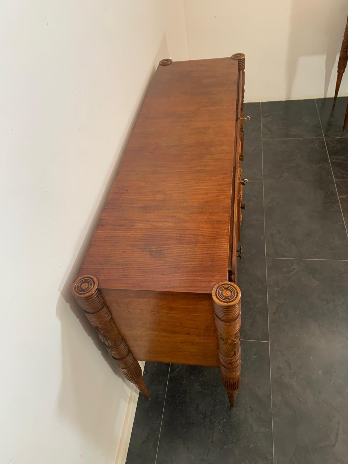 Italian Sideboard in style of Pierluigi Colli for Fratelli Marelli Cantù For Sale