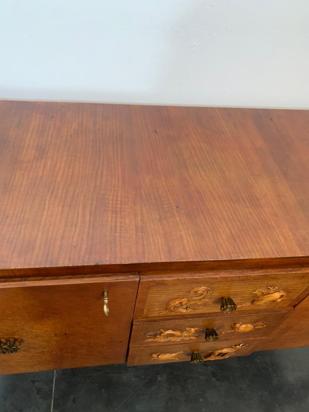 Mid-20th Century Sideboard in style of Pierluigi Colli for Fratelli Marelli Cantù For Sale