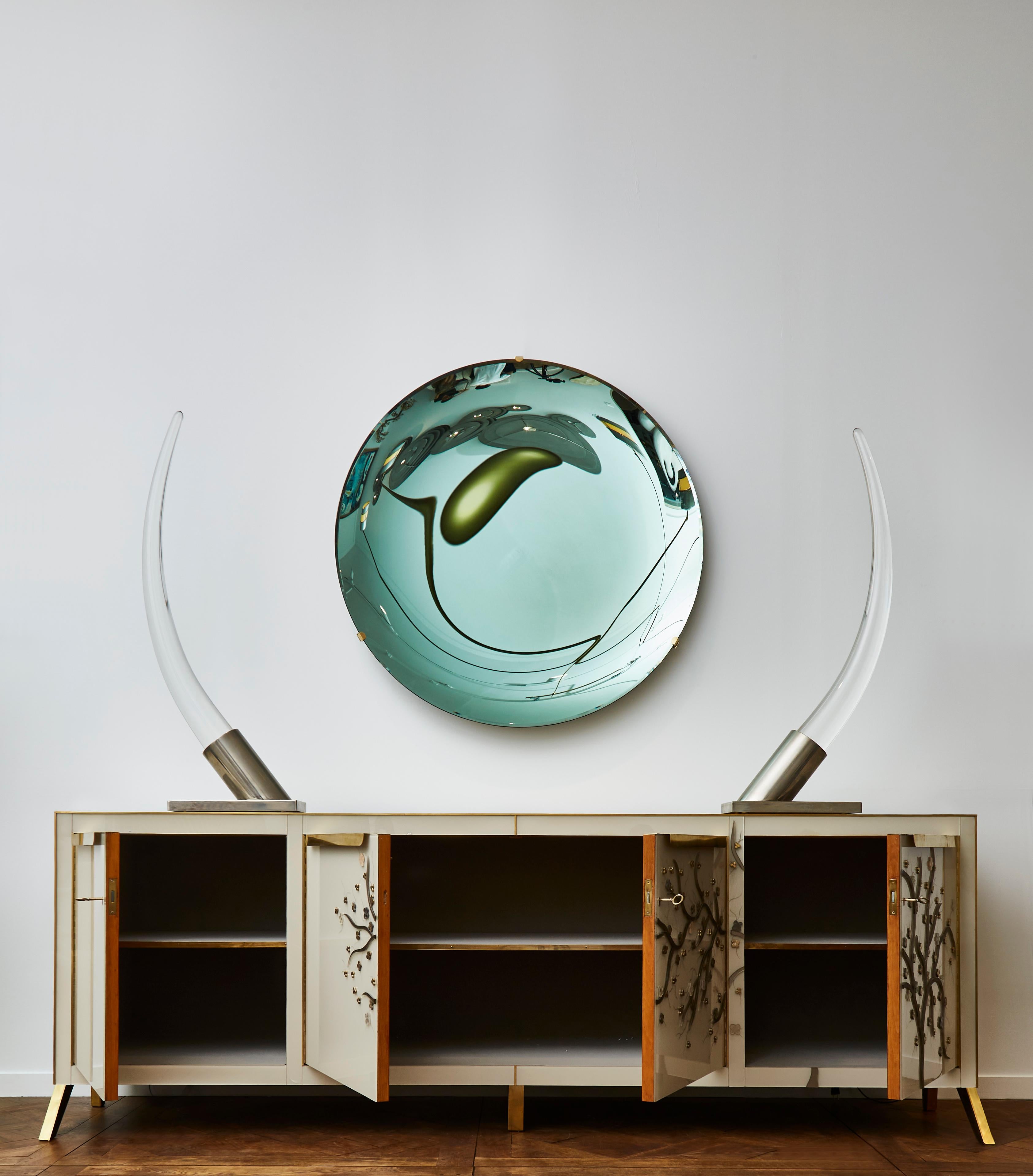 Mid-Century Modern Sideboard in Tainted Mirrors by Studio Glustin