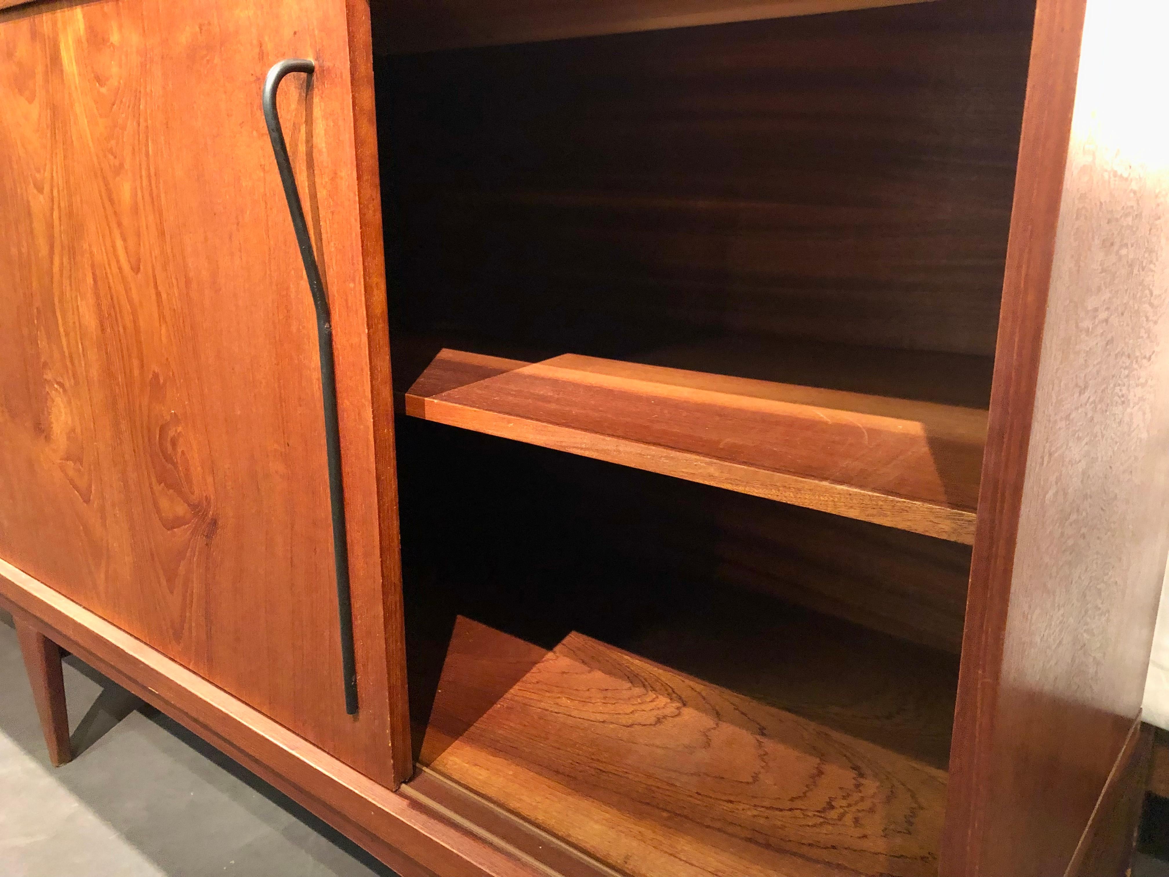 Metal Sideboard in Teak 1950