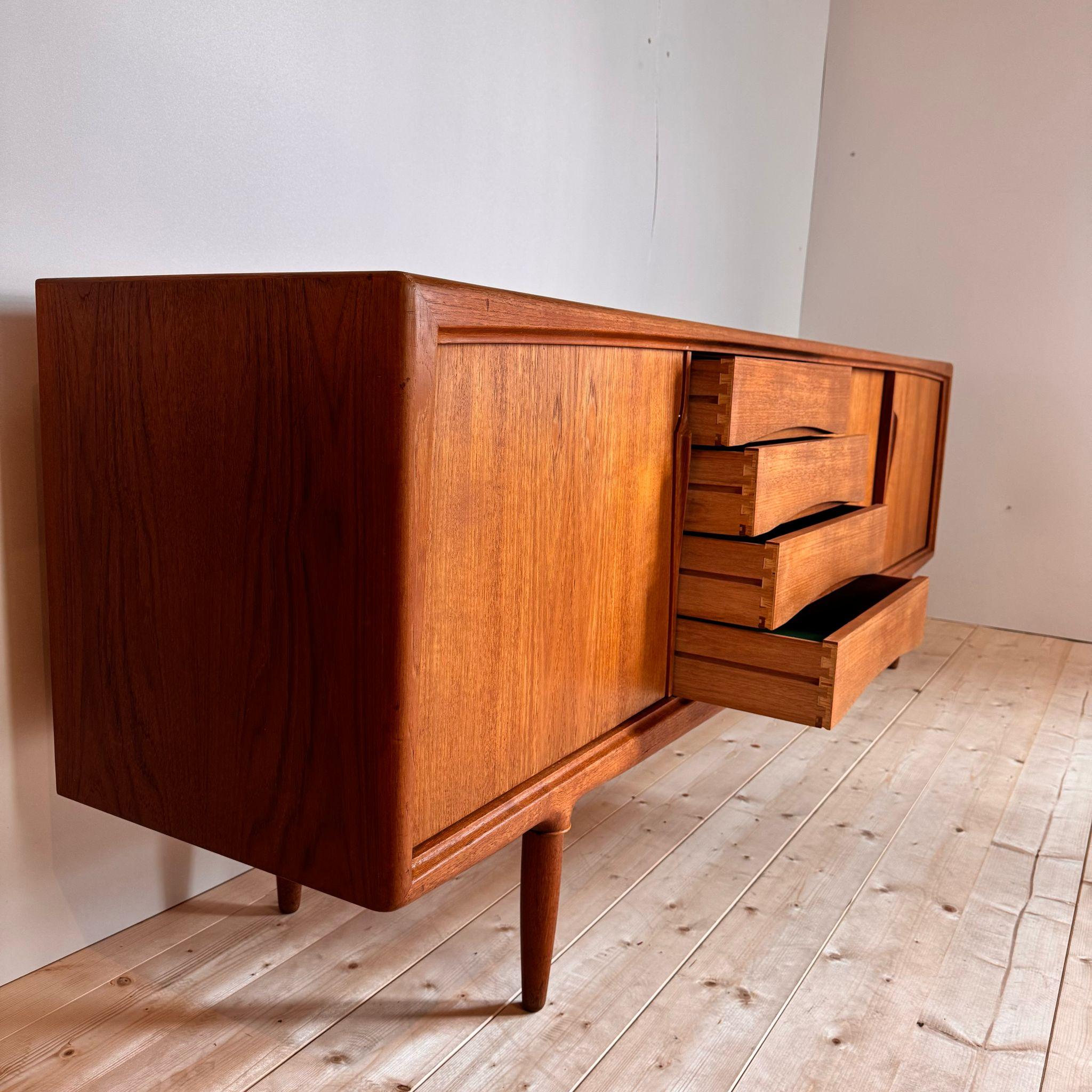 Sideboard in teak, Axel Christiansen Odder for Aco Møbler, Denmark 1960s 3