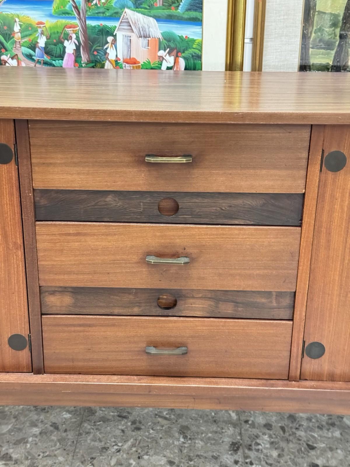 Sideboard In Teak Barovero mod. Selex Mid-Century Anni ‘60 In condizioni buone in vendita a Taranto, IT