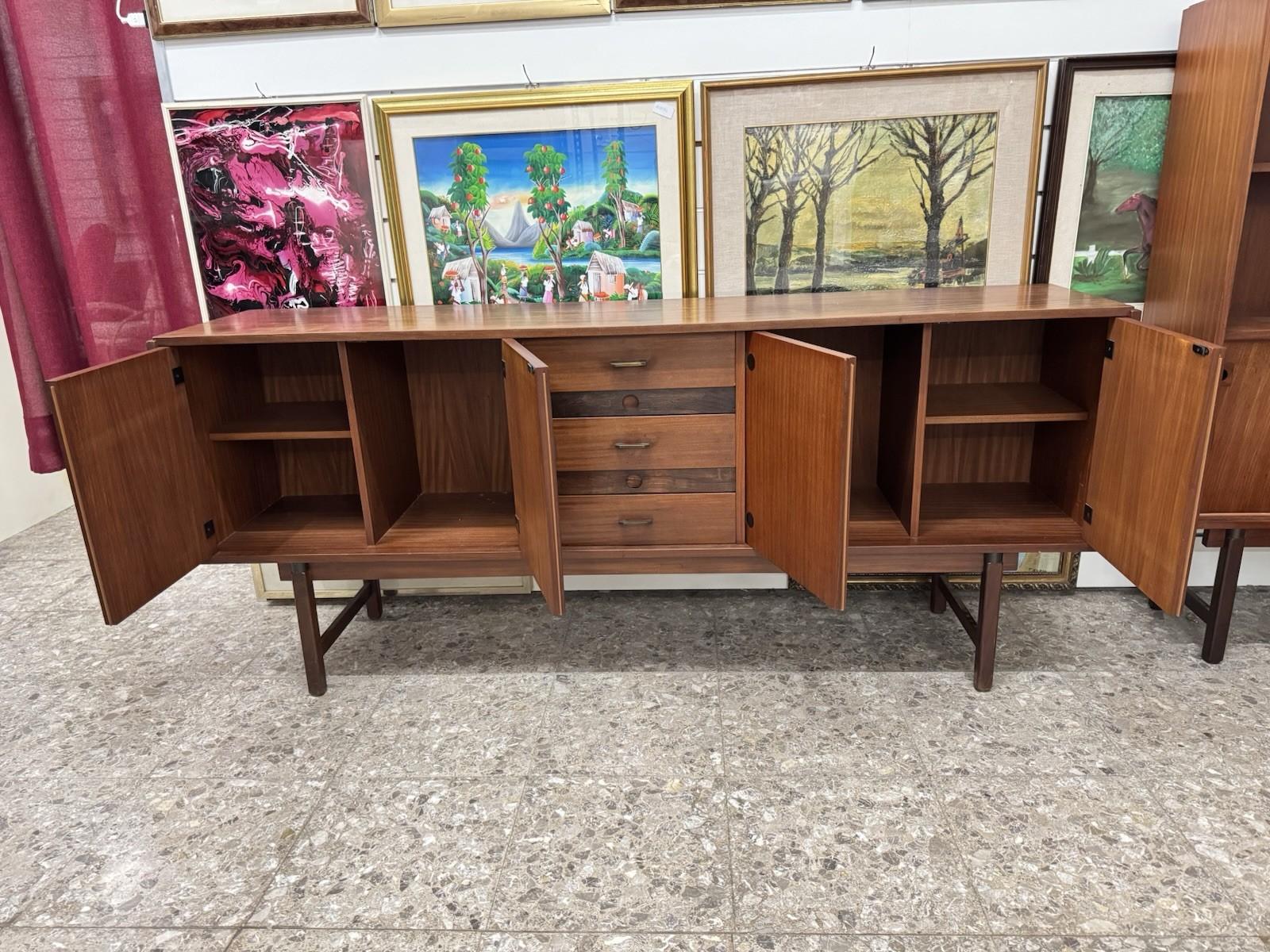 Sideboard In Teak Barovero mod. Selex Mid-Century Anni ‘60 in vendita 2