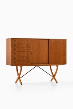 Sideboard in Teak, Beech and Brass by Hans Wegner, 1950's