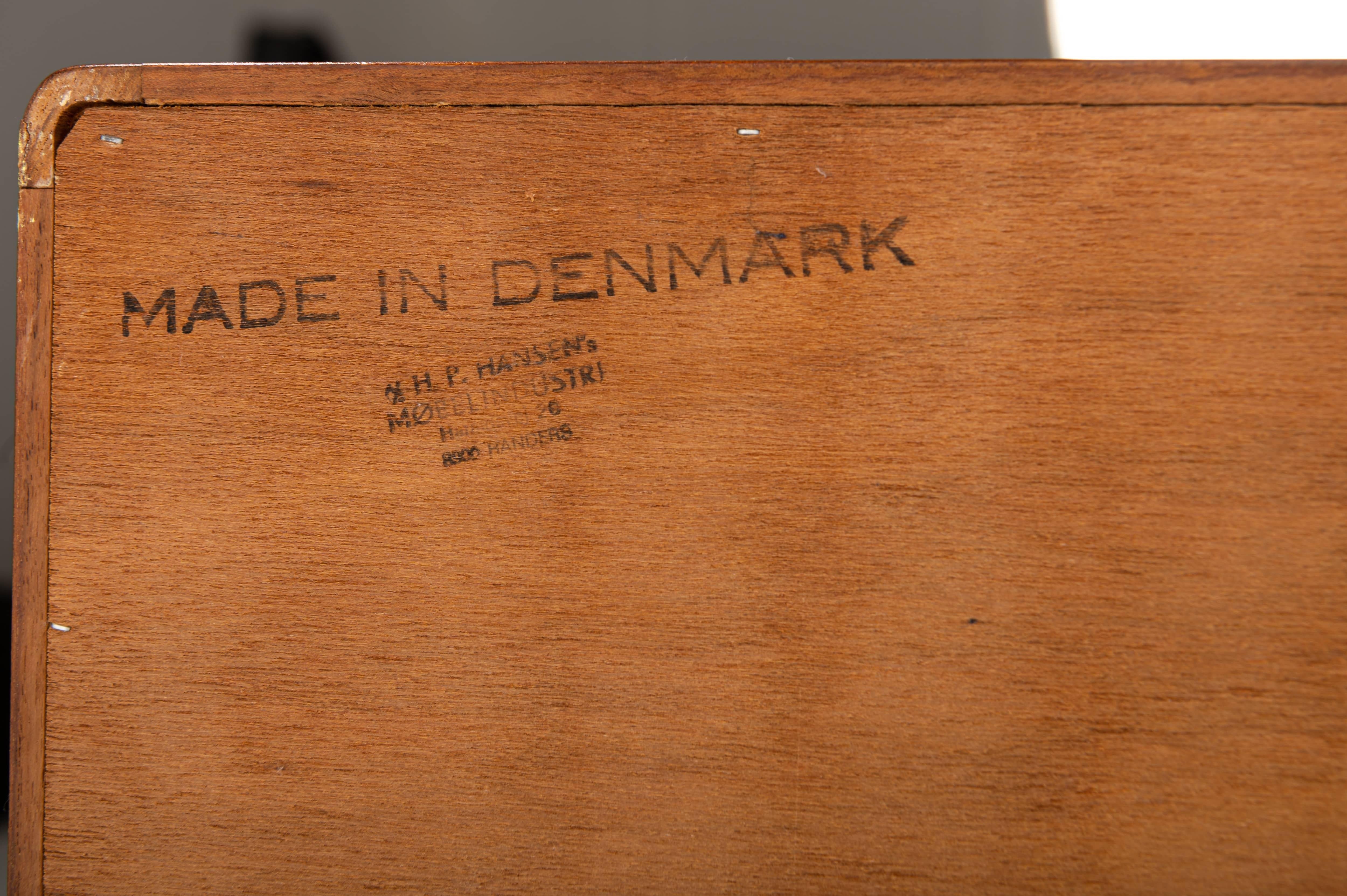 Sideboard in Teak by H.P. Hansen, Denmark, 1960s 4