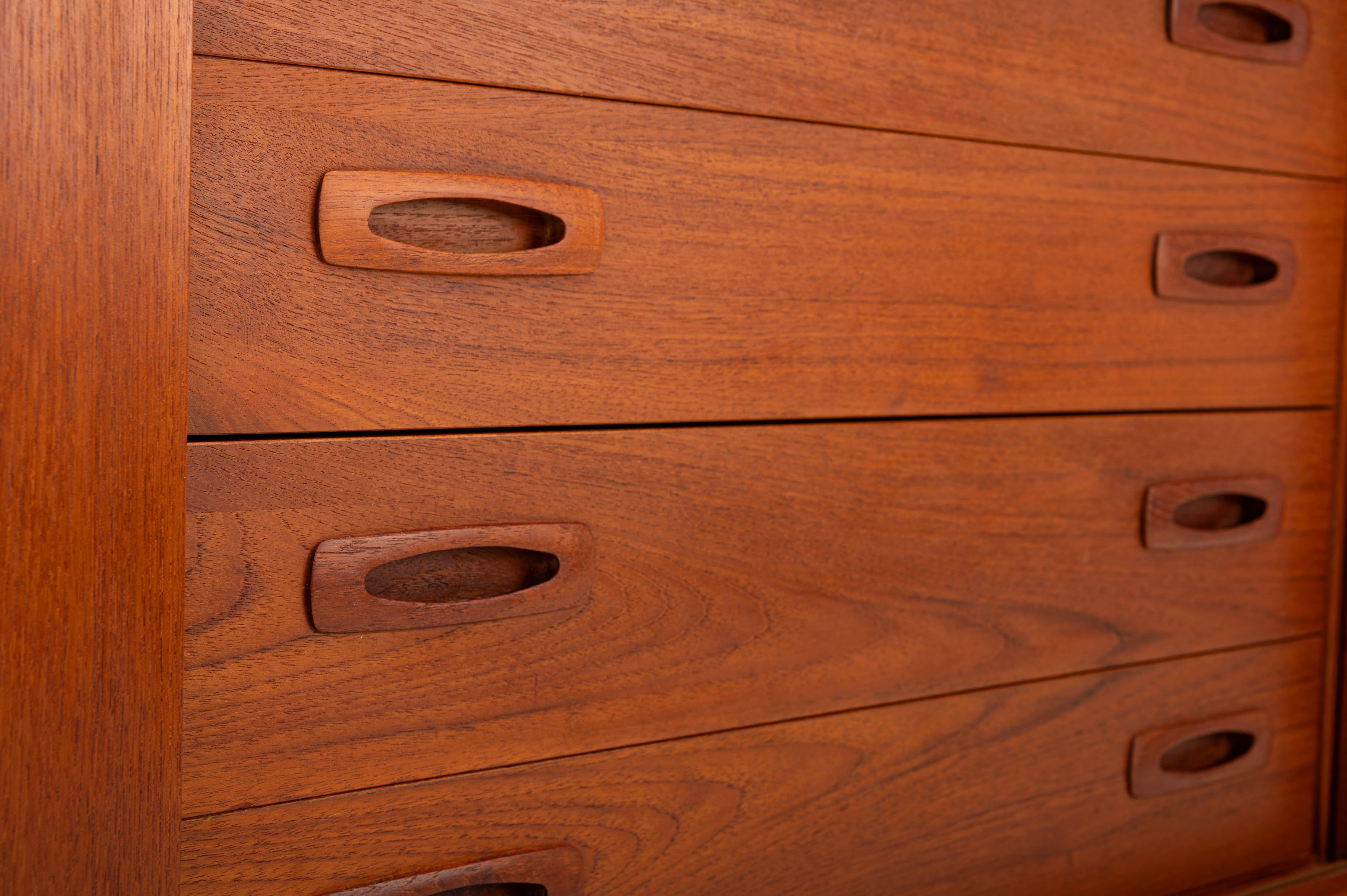 Credenza in teak di H. A. Hansen, Danimarca, anni '60 in vendita 3