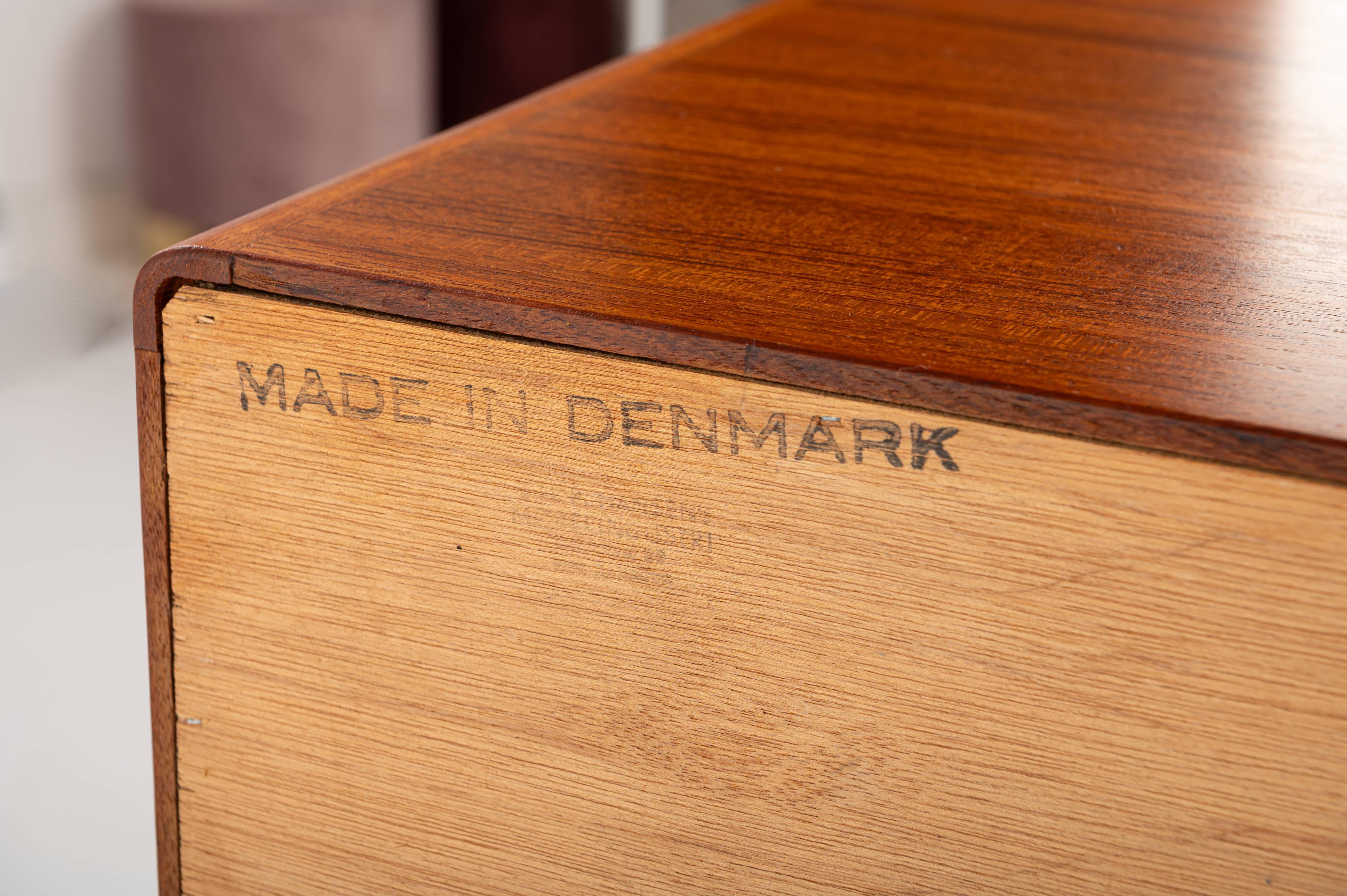 Credenza in teak di H. A. Hansen, Danimarca, anni '60 in vendita 6