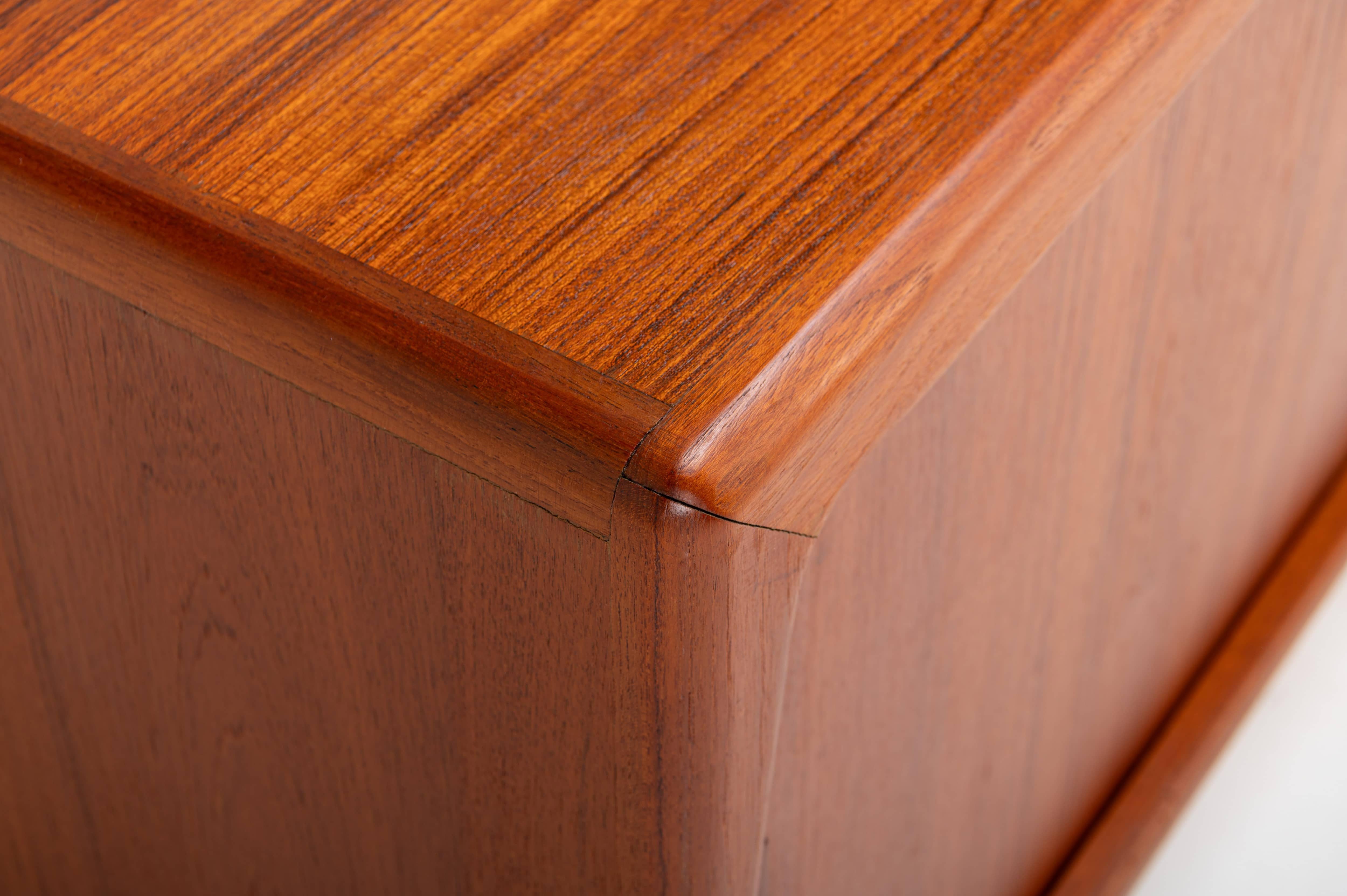 Credenza in teak di H. A. Hansen, Danimarca, anni '60 in vendita 2
