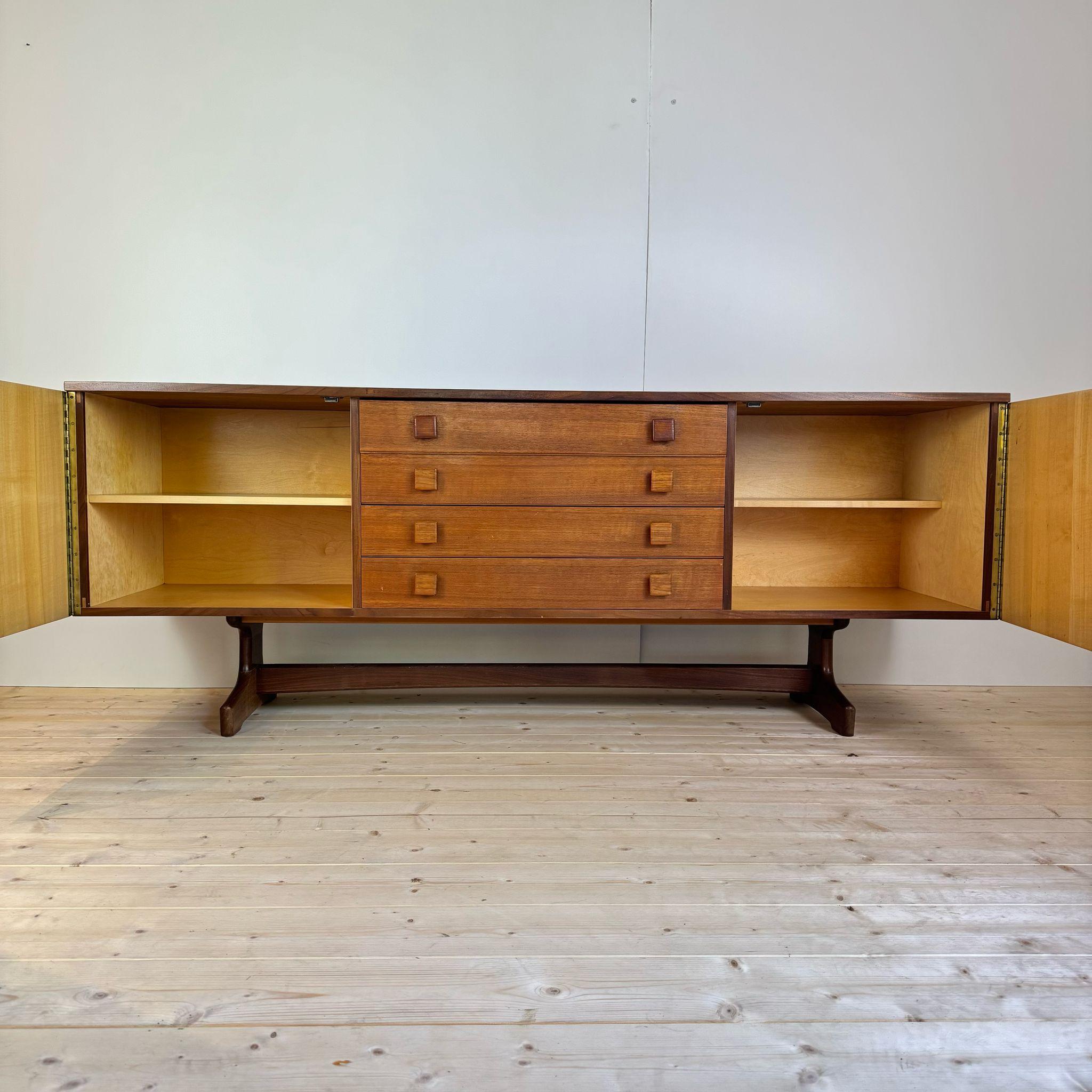 Sideboard aus Teakholz, Dänemark 1960 im Angebot 2