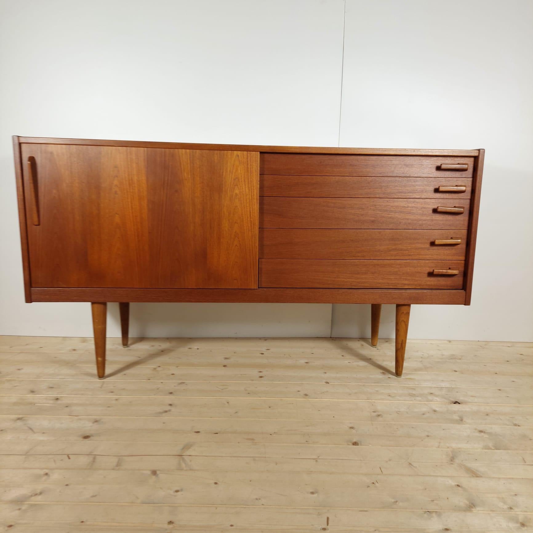 Teak sideboard, Denmark, 1960s