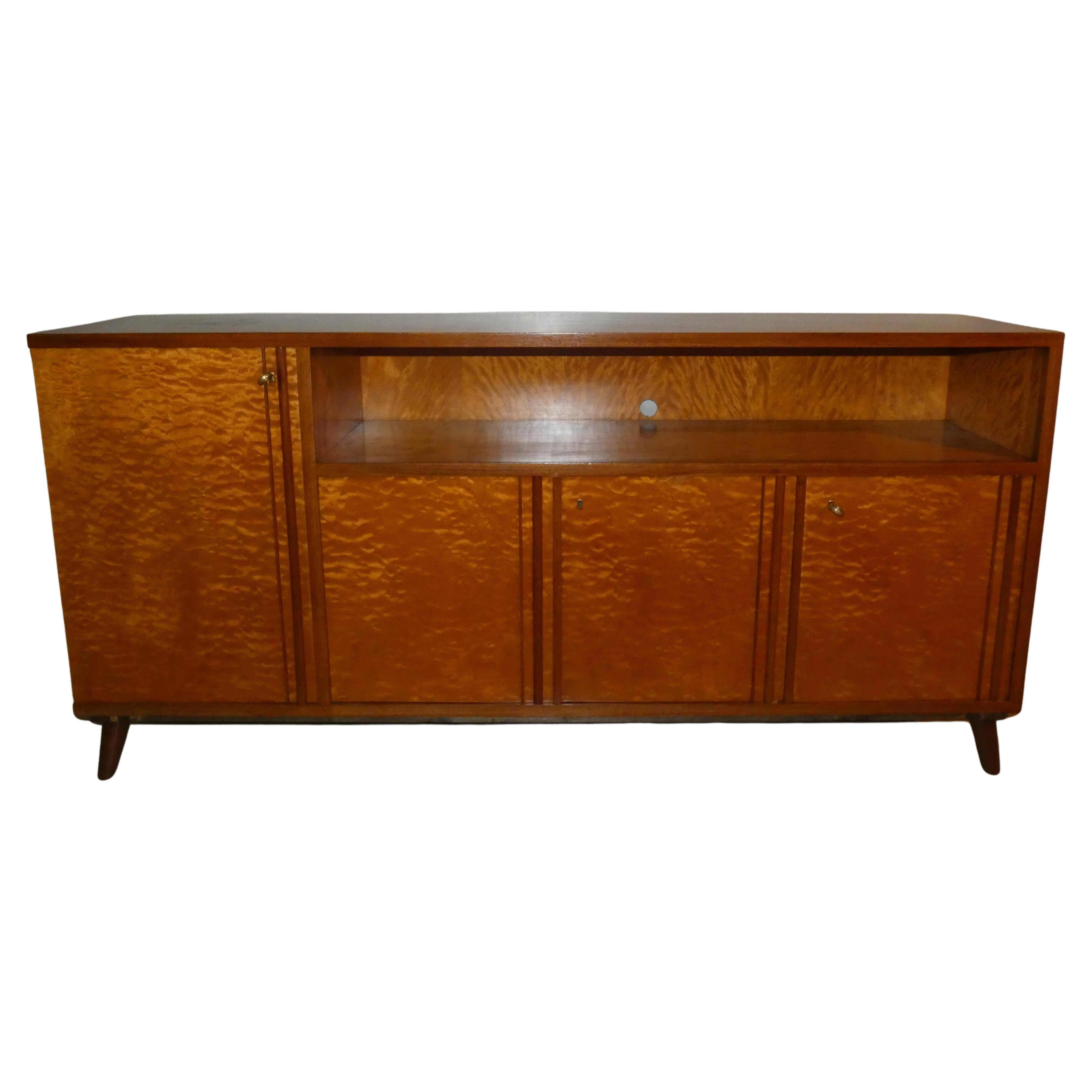Sideboard aus massivem Teakholz, Italien 1970er