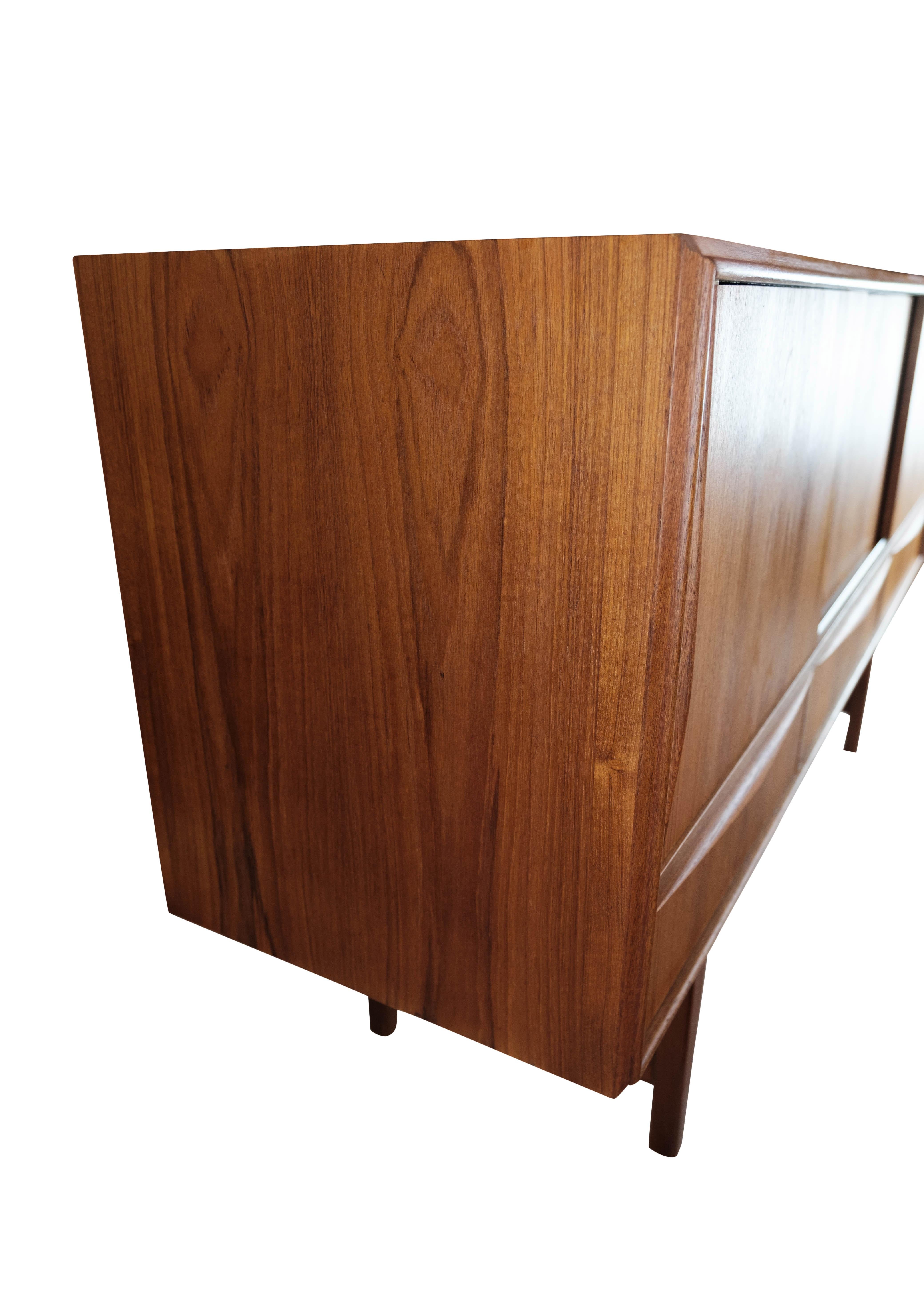 Sideboard in teak of Danish design from the 1960s. The item is in great vintage condition.