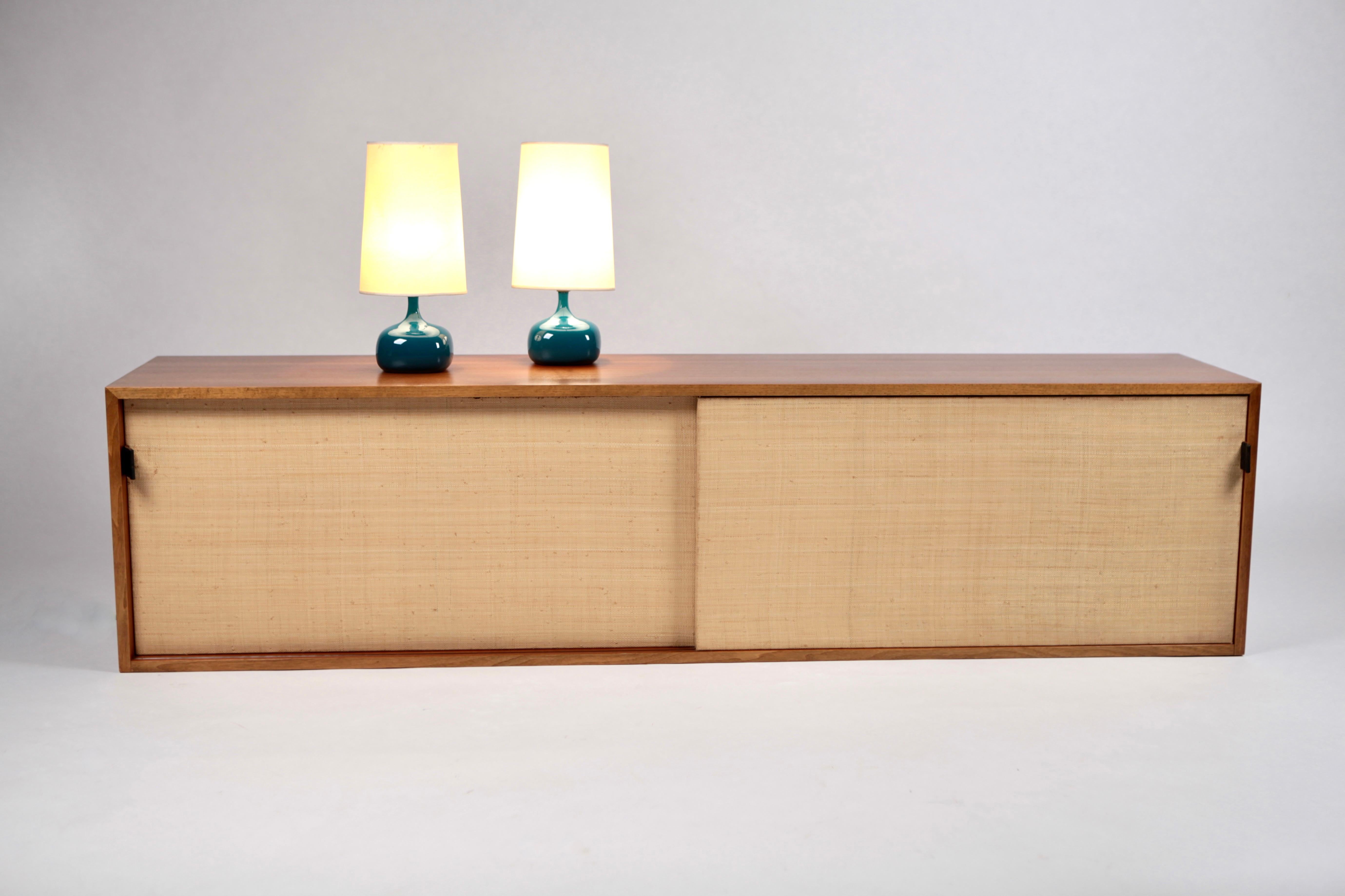 Sideboard in Teak & Seagrass by Florence Knoll, Designed 1947 1