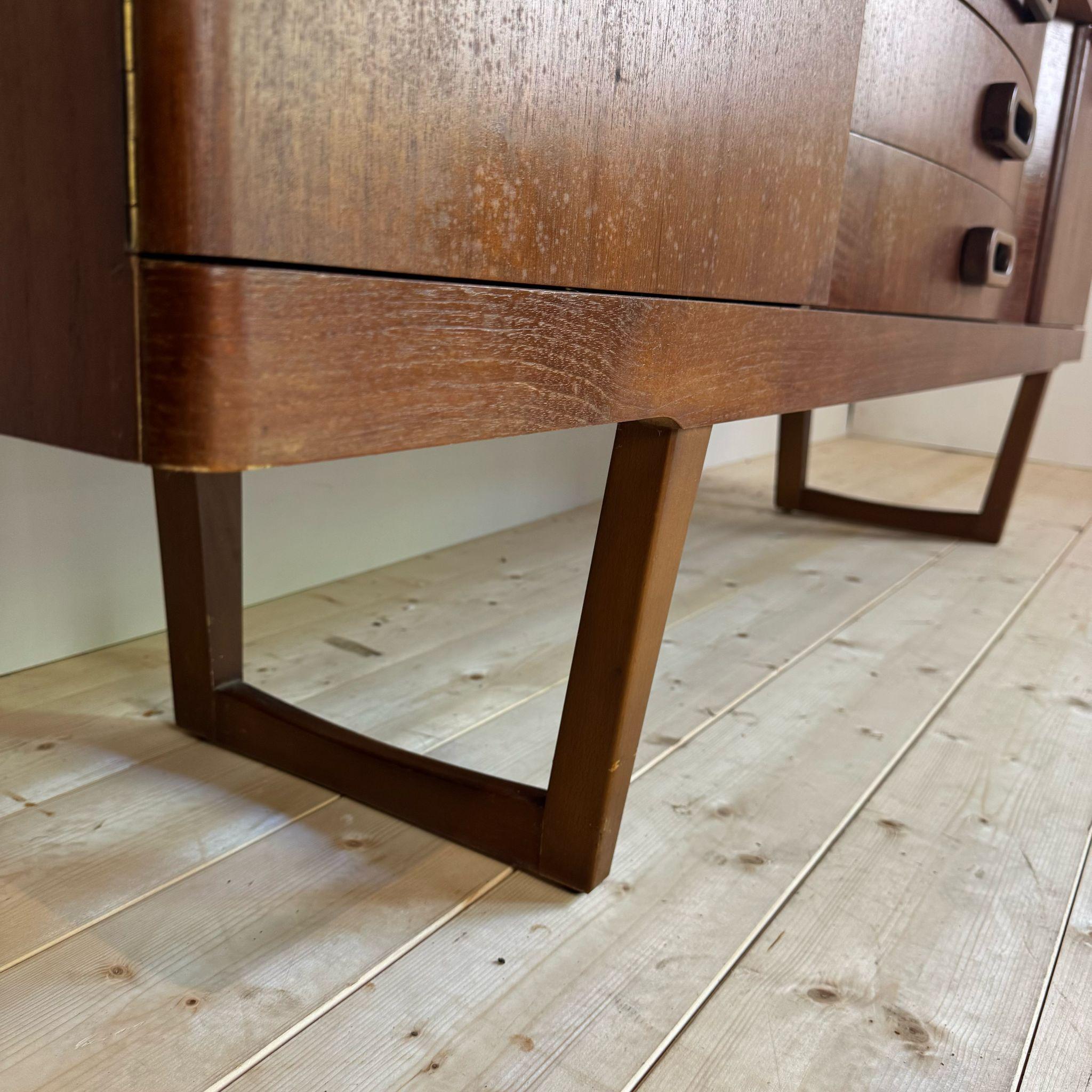 Sideboard aus Teakholz, UK 1960 3