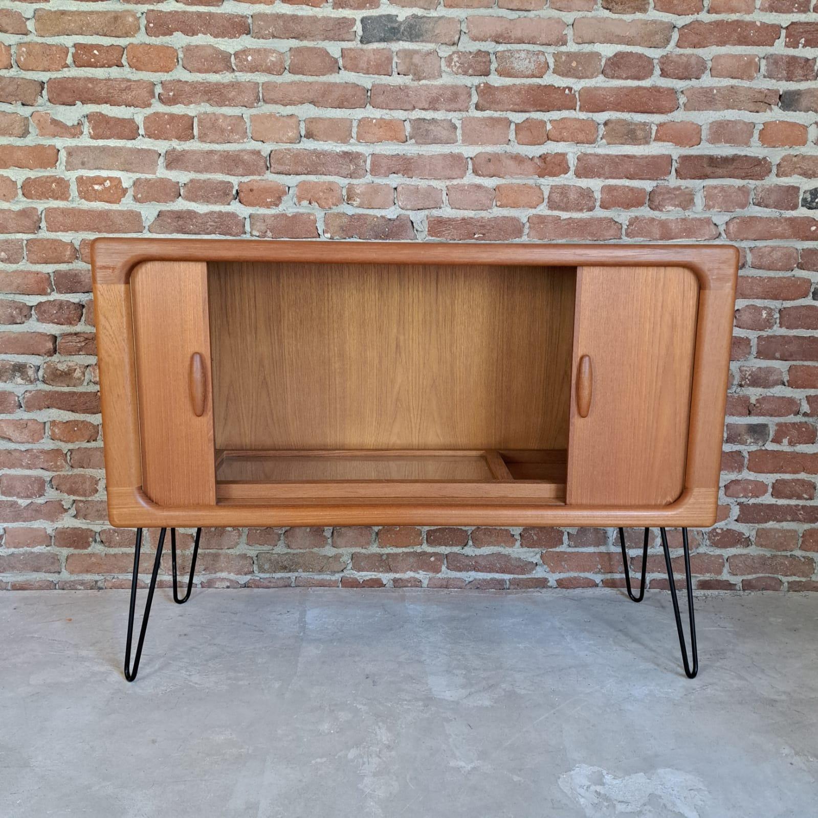 Danish Sideboard in Teak with Sliding Doors, Denmark, 1960
