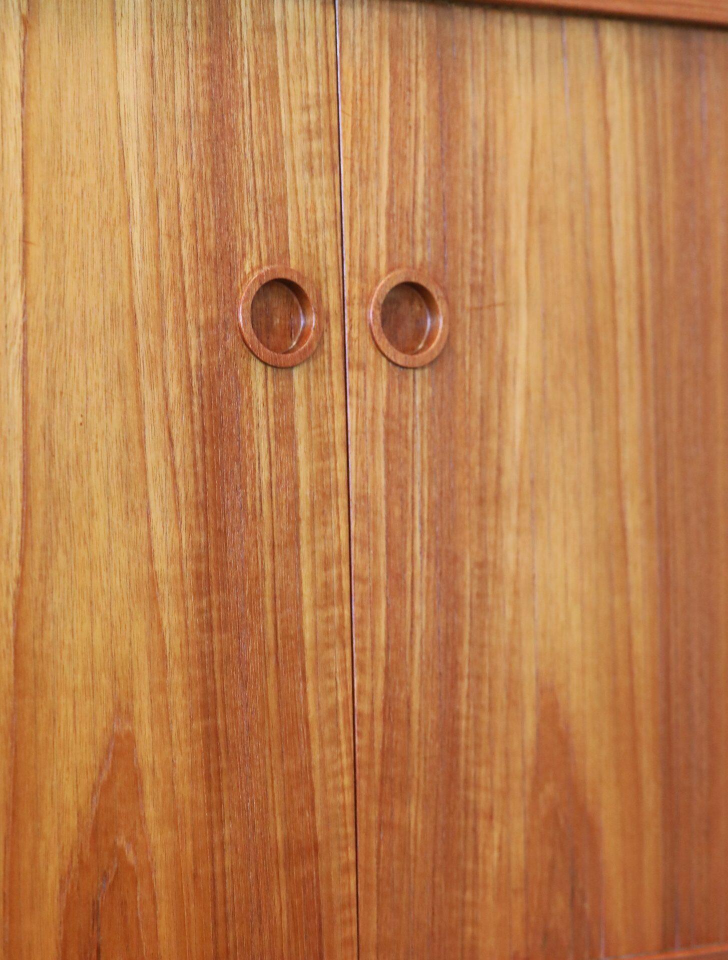 Sideboard in Teak with Tambour Doors by George Tanier for Sibast, 1960s 4