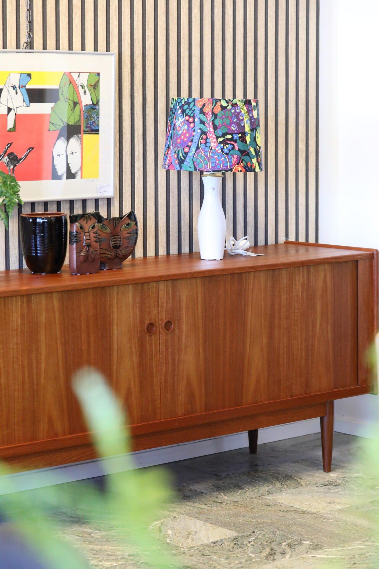 Sideboard in Teak with Tambour Doors by George Tanier for Sibast, 1960s 9