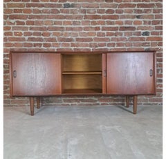 Sideboard in Teak with Three Sliding Doors, Denmark, 1960