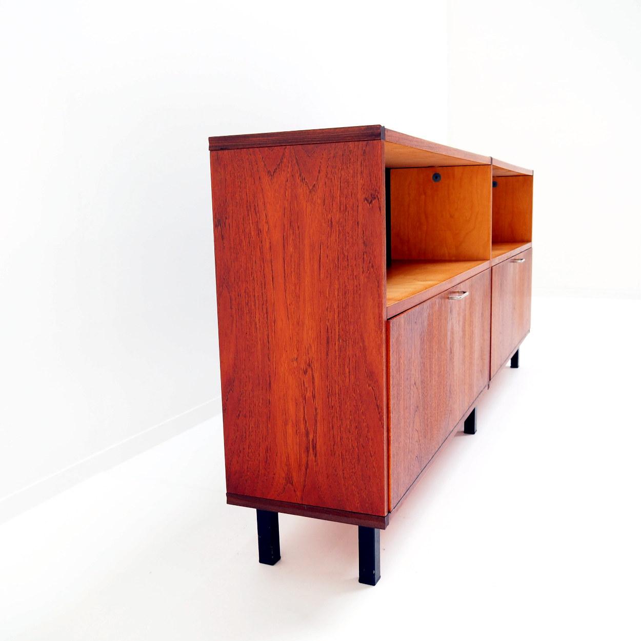 Sideboard in Teak with Two Fall Fronts by Cees Braakman for Pastoe In Good Condition For Sale In Beerse, VAN