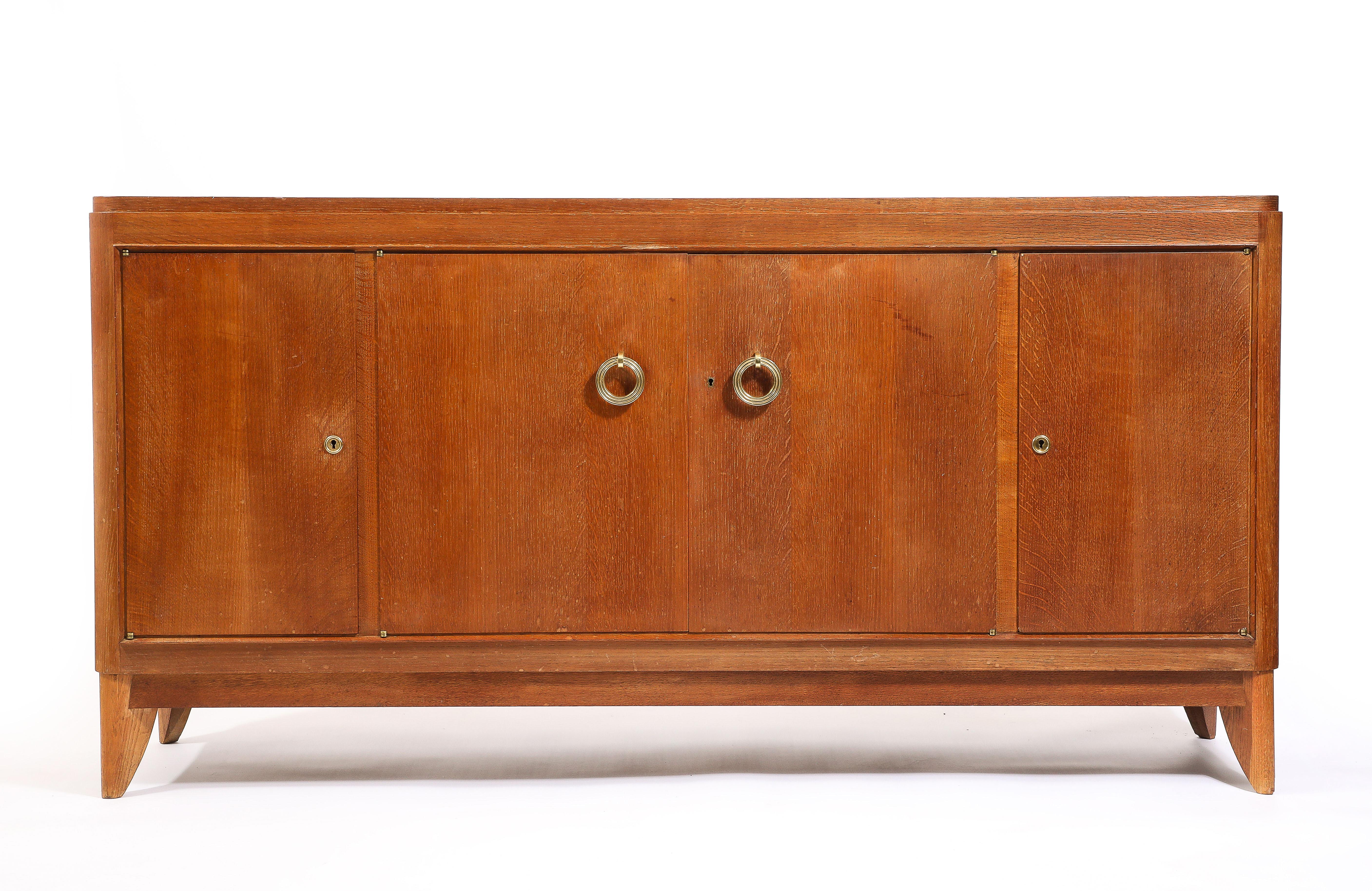 Mid-Century Modern Sideboard in the Manner of Arbus, France 1940's For Sale
