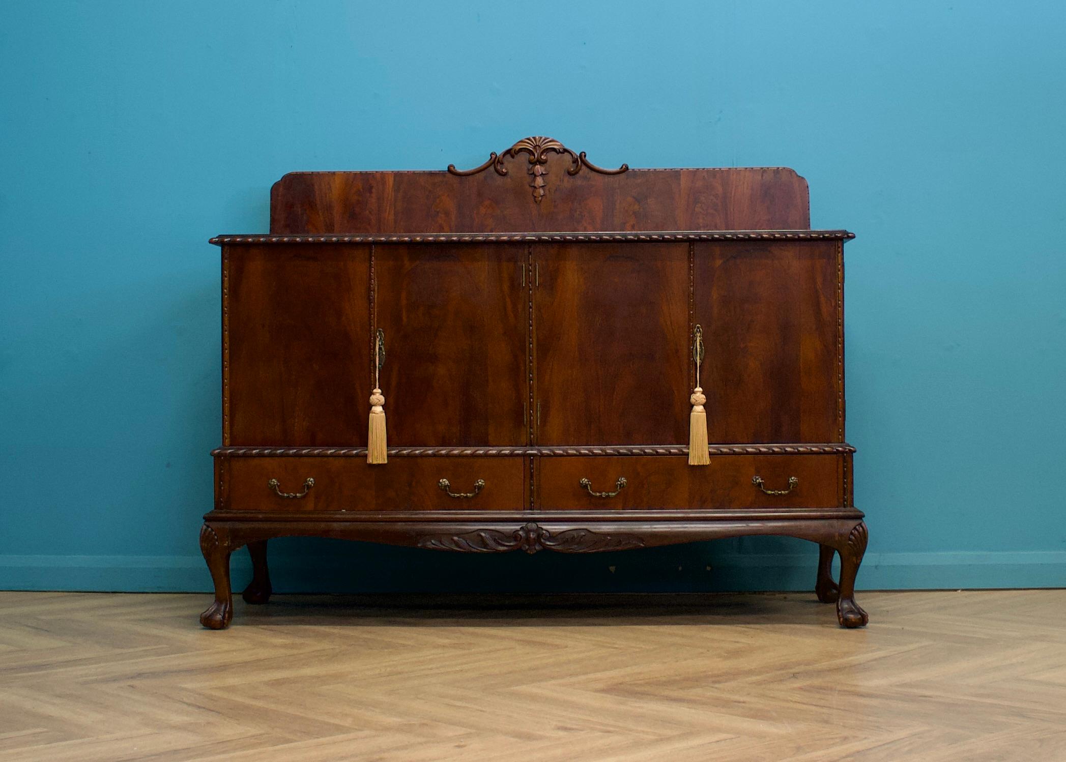 Art Deco Sideboard in the manner of Chippendale, 1920s For Sale