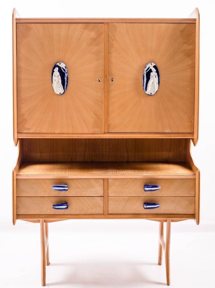 Mid-20th Century Sideboard in the Style of Ico Parisi, 1960s For Sale