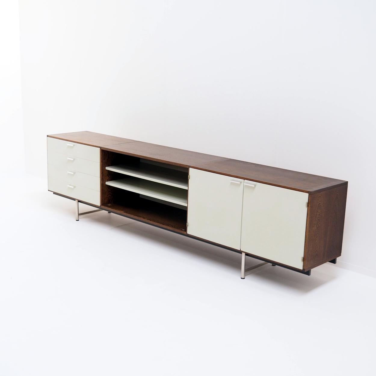 Dutch Sideboard in Wengé and White by Cees Braakman for Pastoe