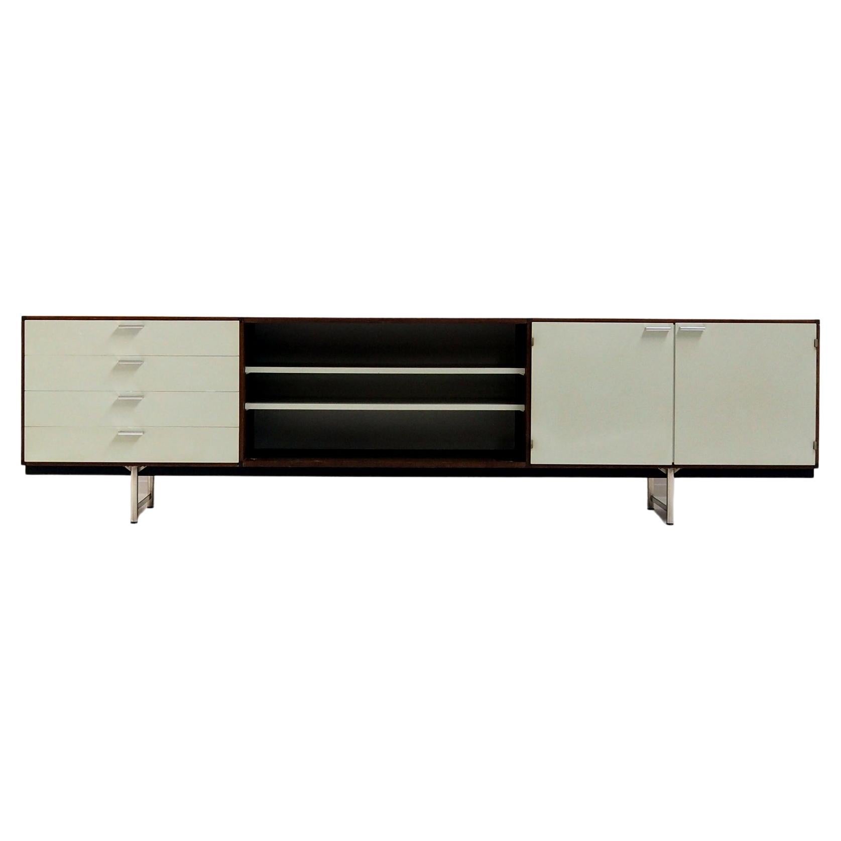 Sideboard in Wengé and White by Cees Braakman for Pastoe