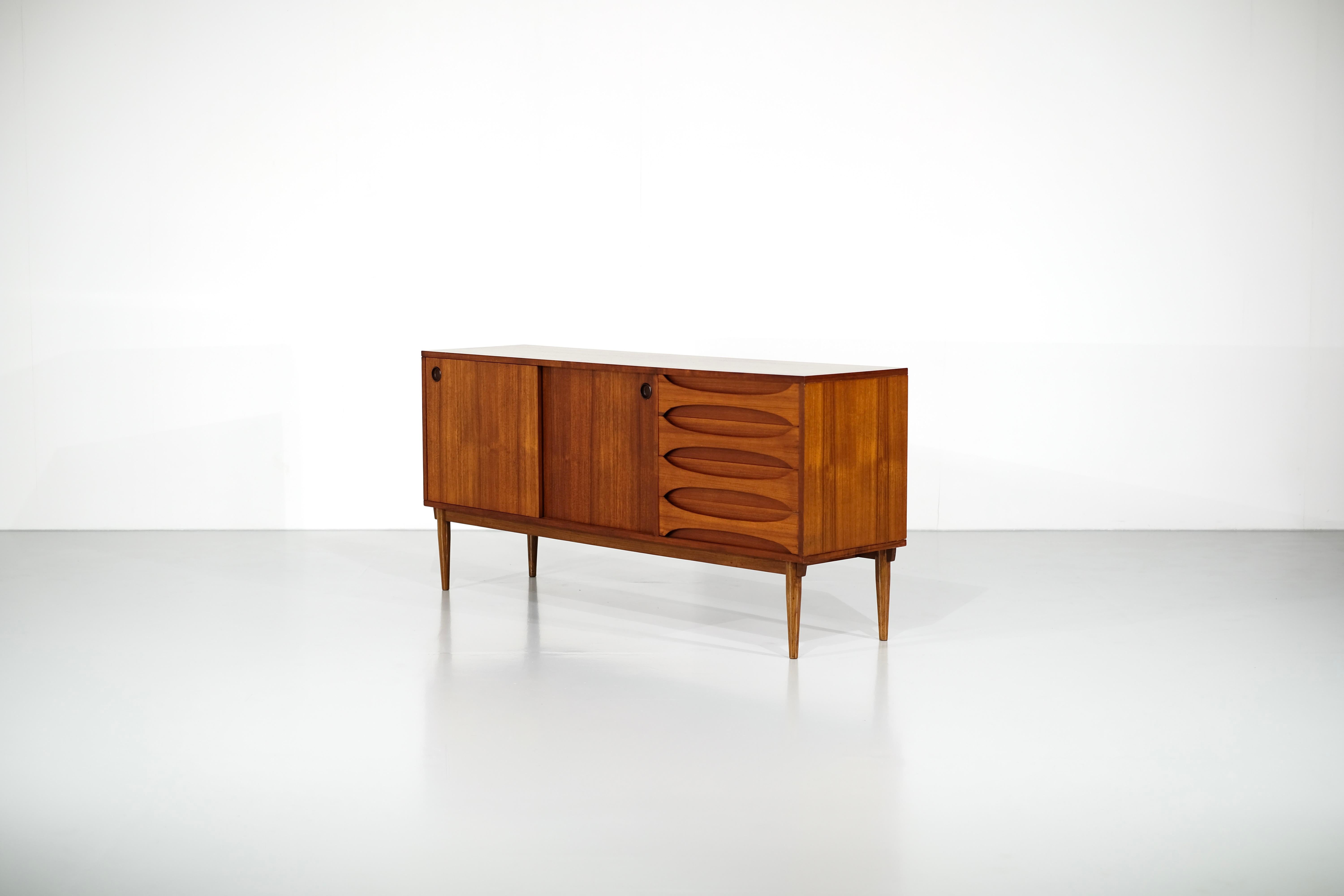 Mid-Century Modern  Sideboard in Wood medium size 1960's For Sale
