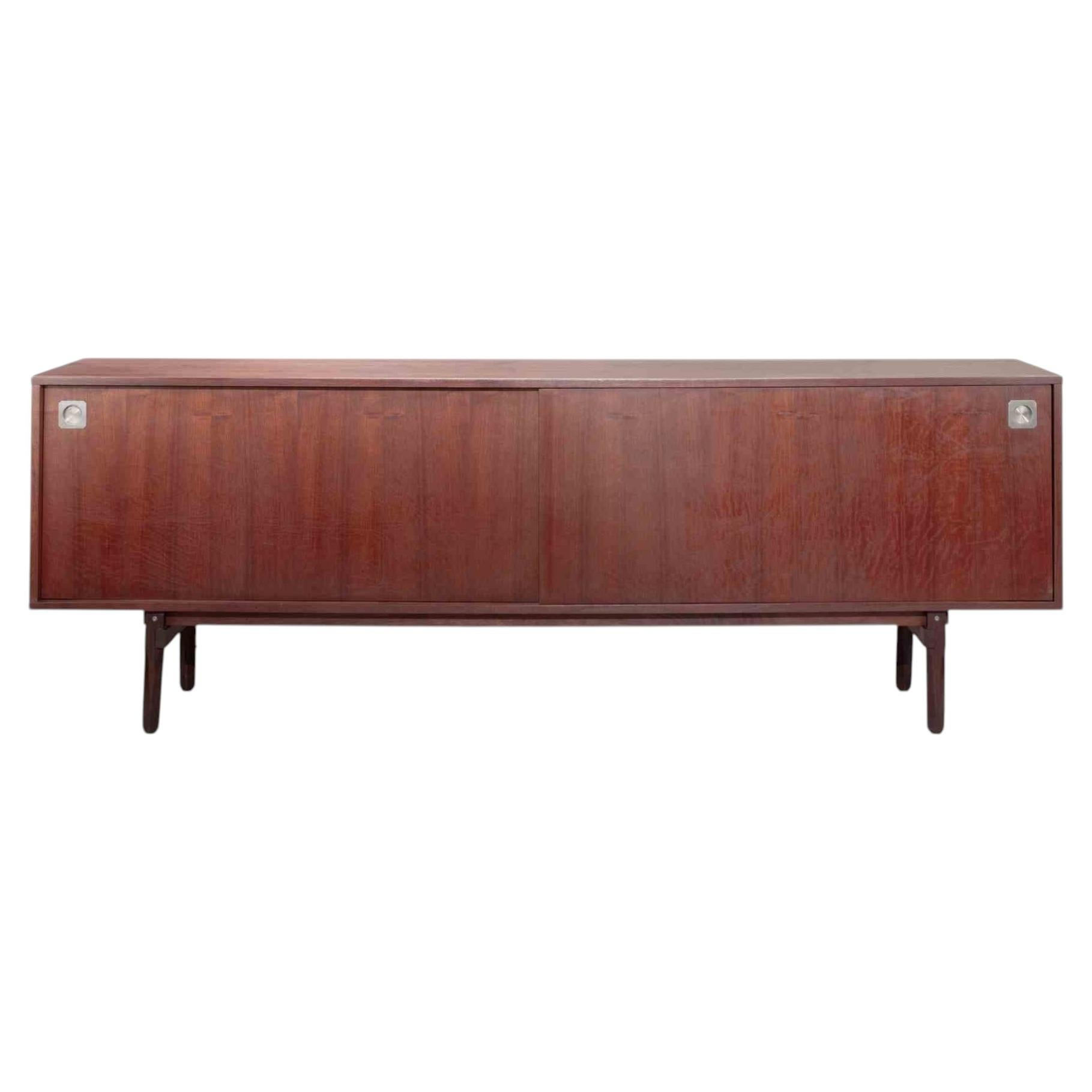 Italian Mid-Century Modern Sideboard in Teak, Four Drawers, 1960s