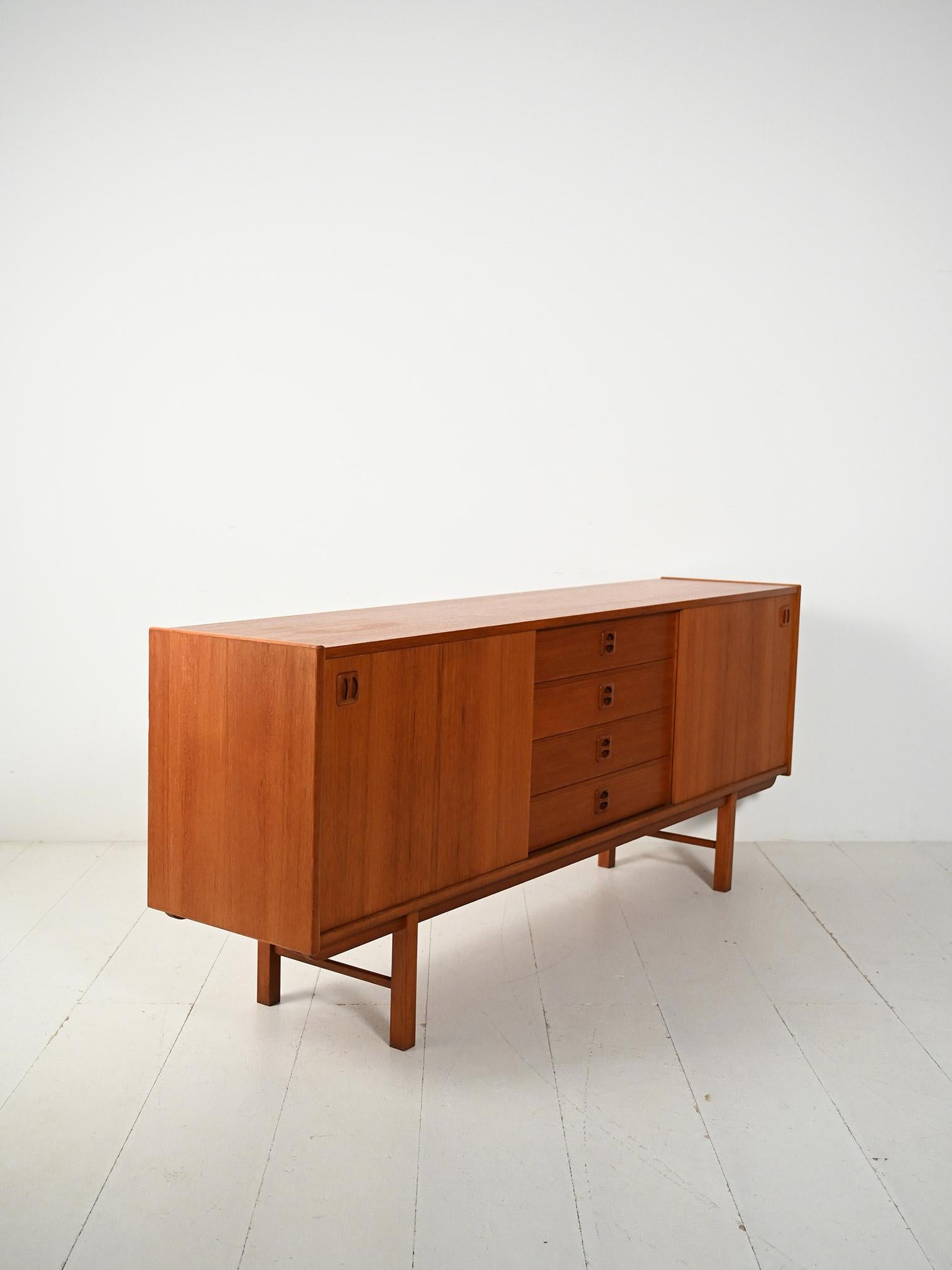 Sideboard “Korsør” in teak di IKEA In Good Condition For Sale In Brescia, IT