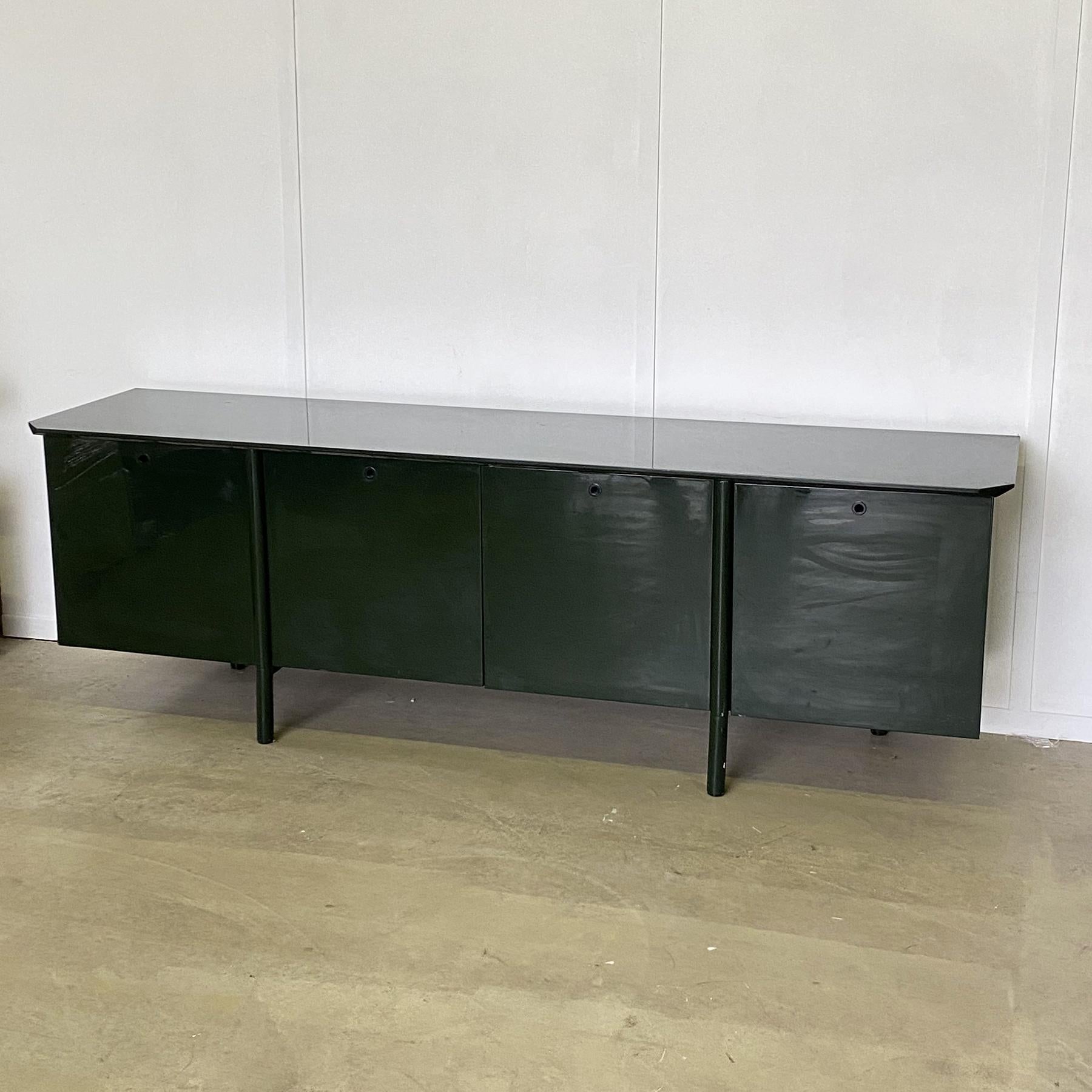 Metal Sideboard lacquered 1970s Giotto Stoppino For Sale