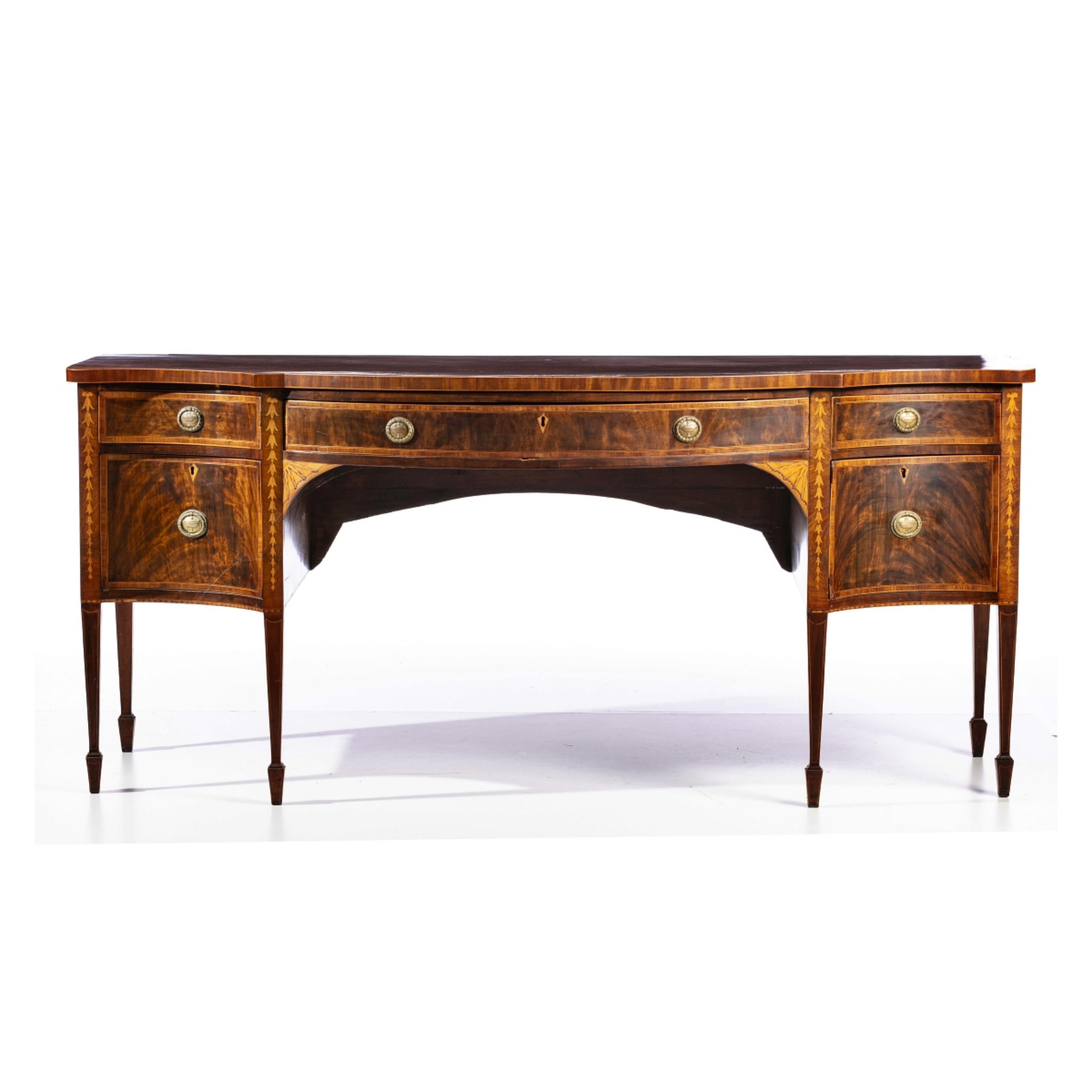 Hand-Crafted SIDEBOARD LARGE DIMENSIONS JORGE III 19th Century For Sale