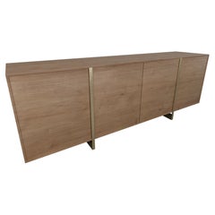 Sideboard LINE 1, Wood, Black Metal