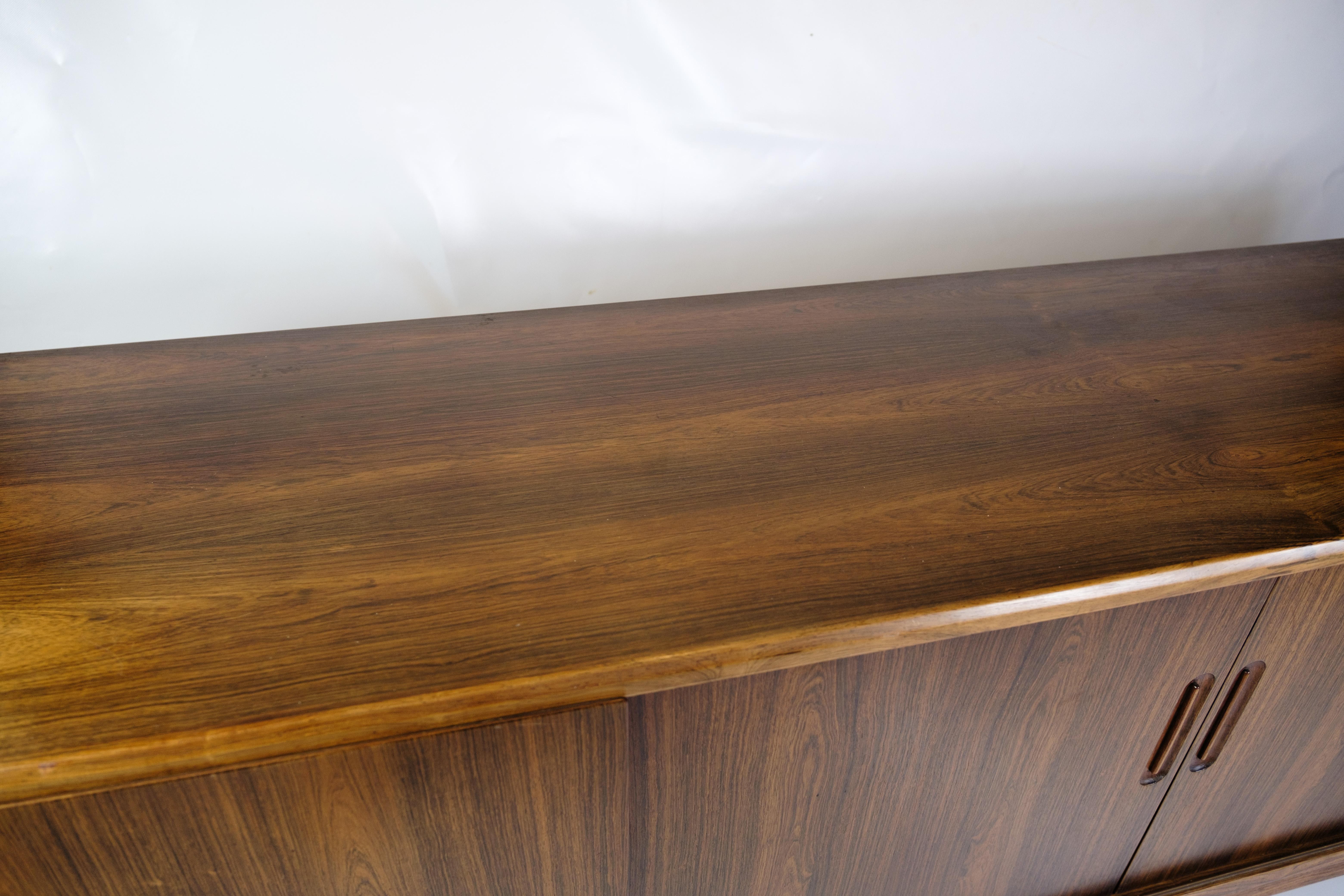 Mid-Century Modern Sideboard Made in Rosewood by Henry Rosengren Hansen From 1960s For Sale
