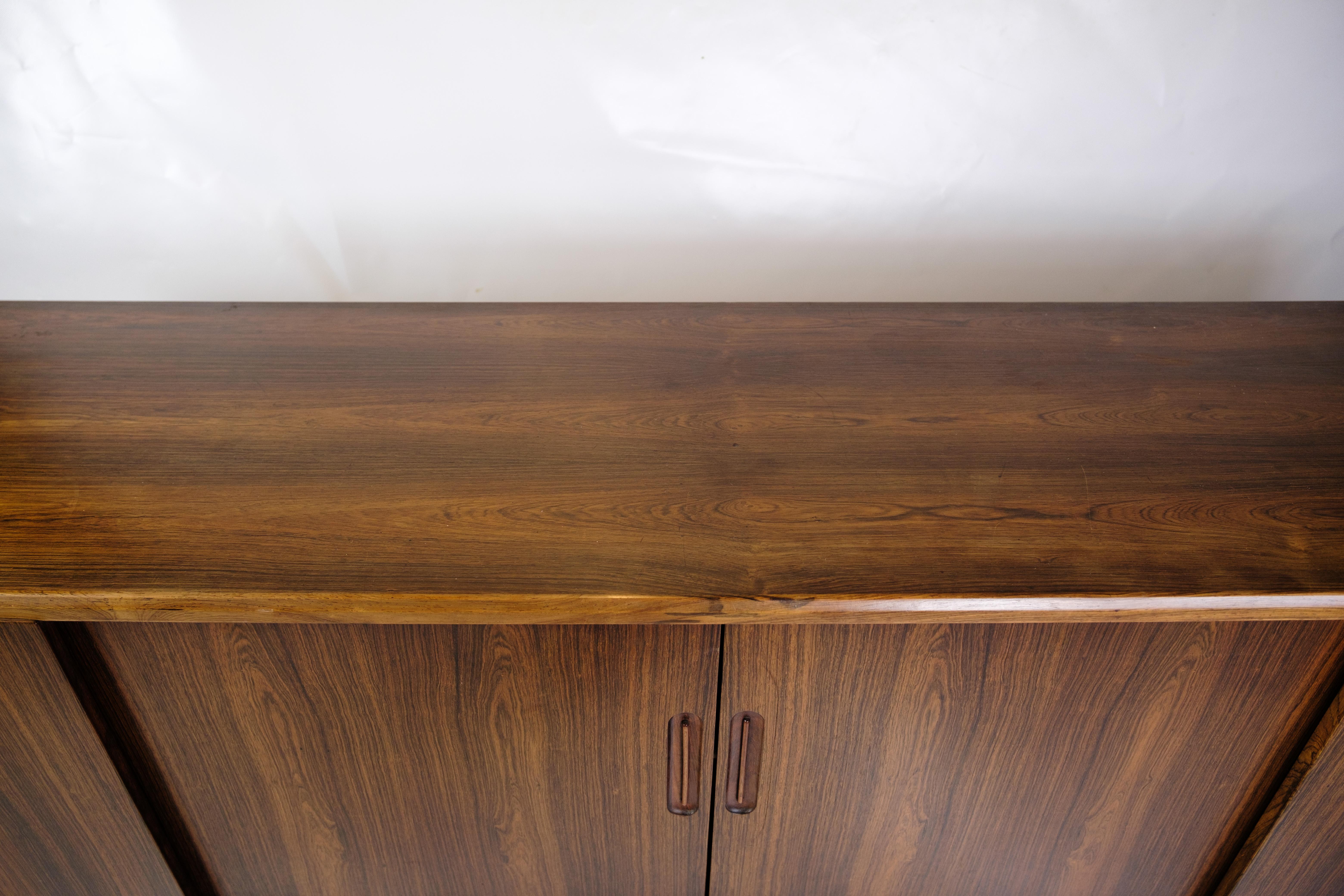 Danish Sideboard Made in Rosewood by Henry Rosengren Hansen From 1960s For Sale