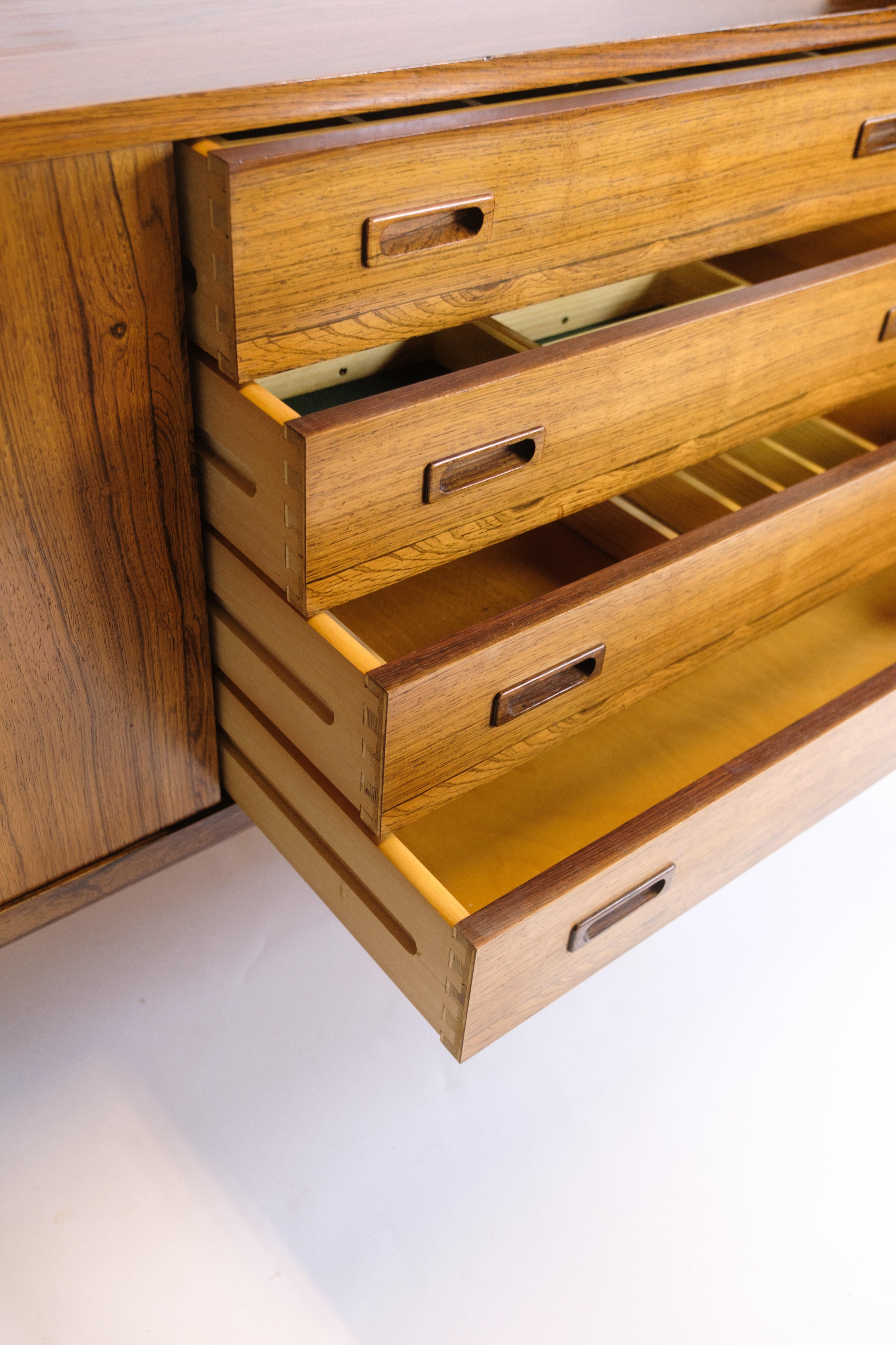 Sideboard Made In Rosewood, Danish Design From 1960s For Sale 2