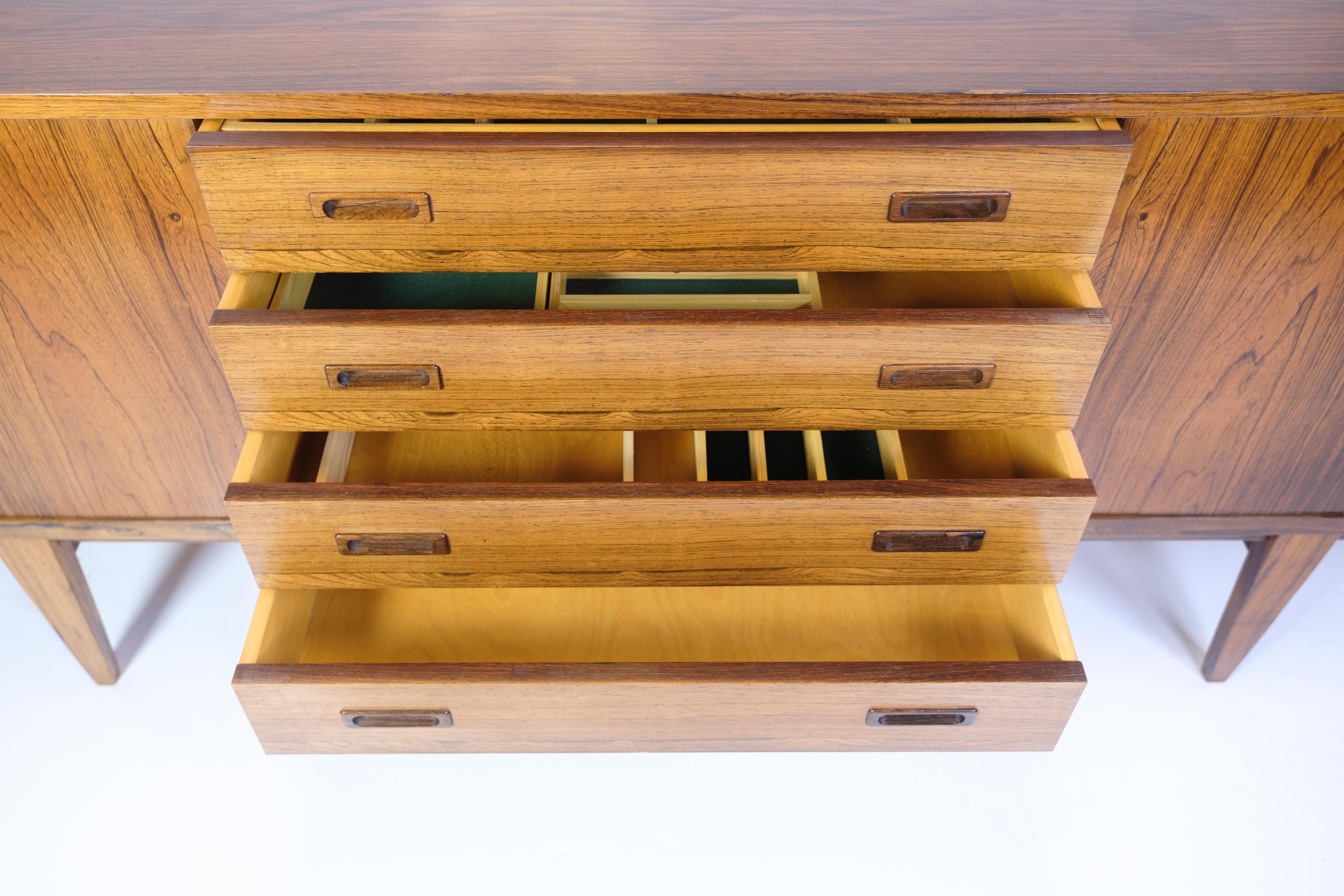 Sideboard Made In Rosewood, Danish Design From 1960s For Sale 3