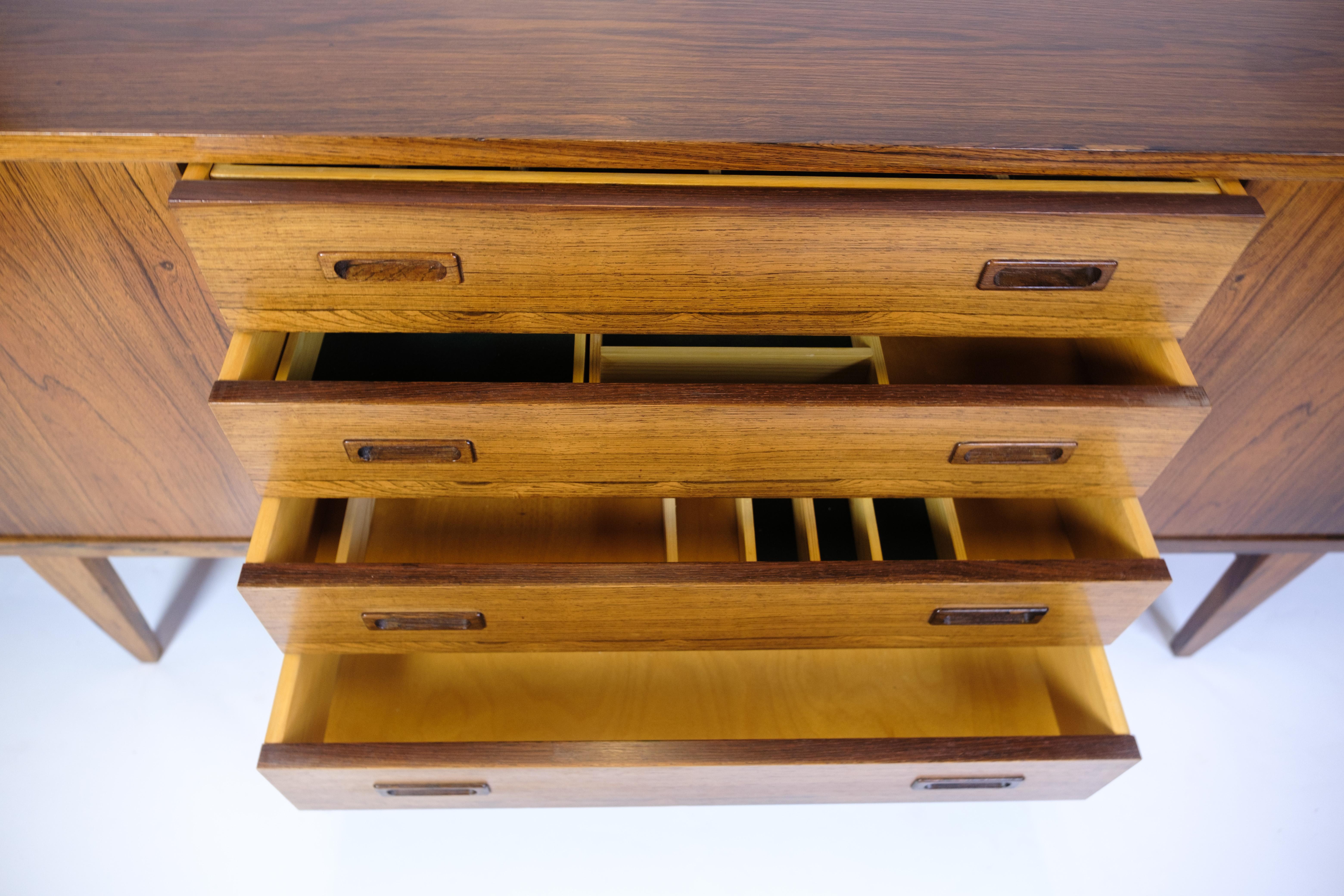 Sideboard Made In Rosewood, Danish Design From 1960s For Sale 4