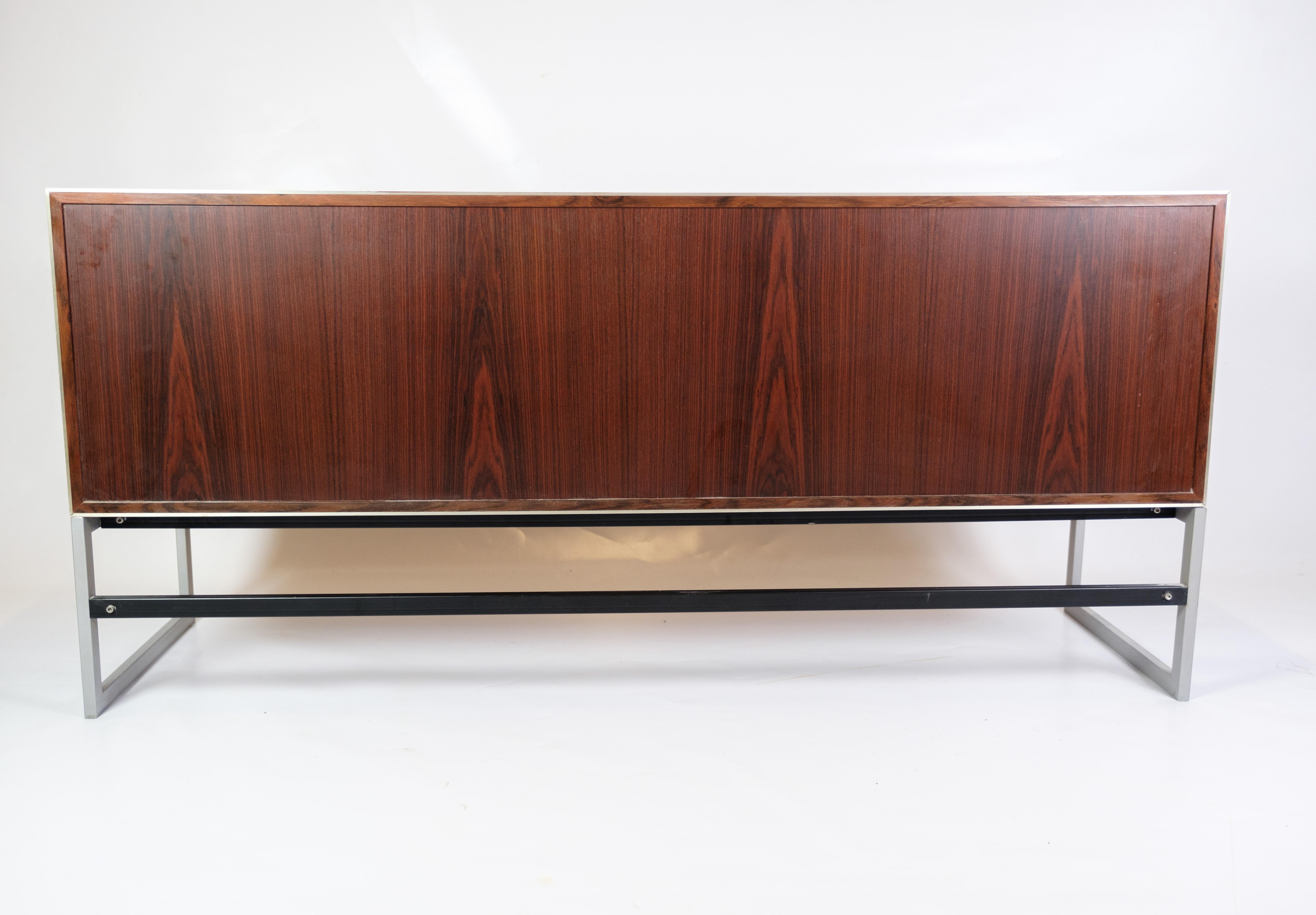 Sideboard Made In Rosewood & Metal Frame By Jacob Jensen For B&O From 1970s 2