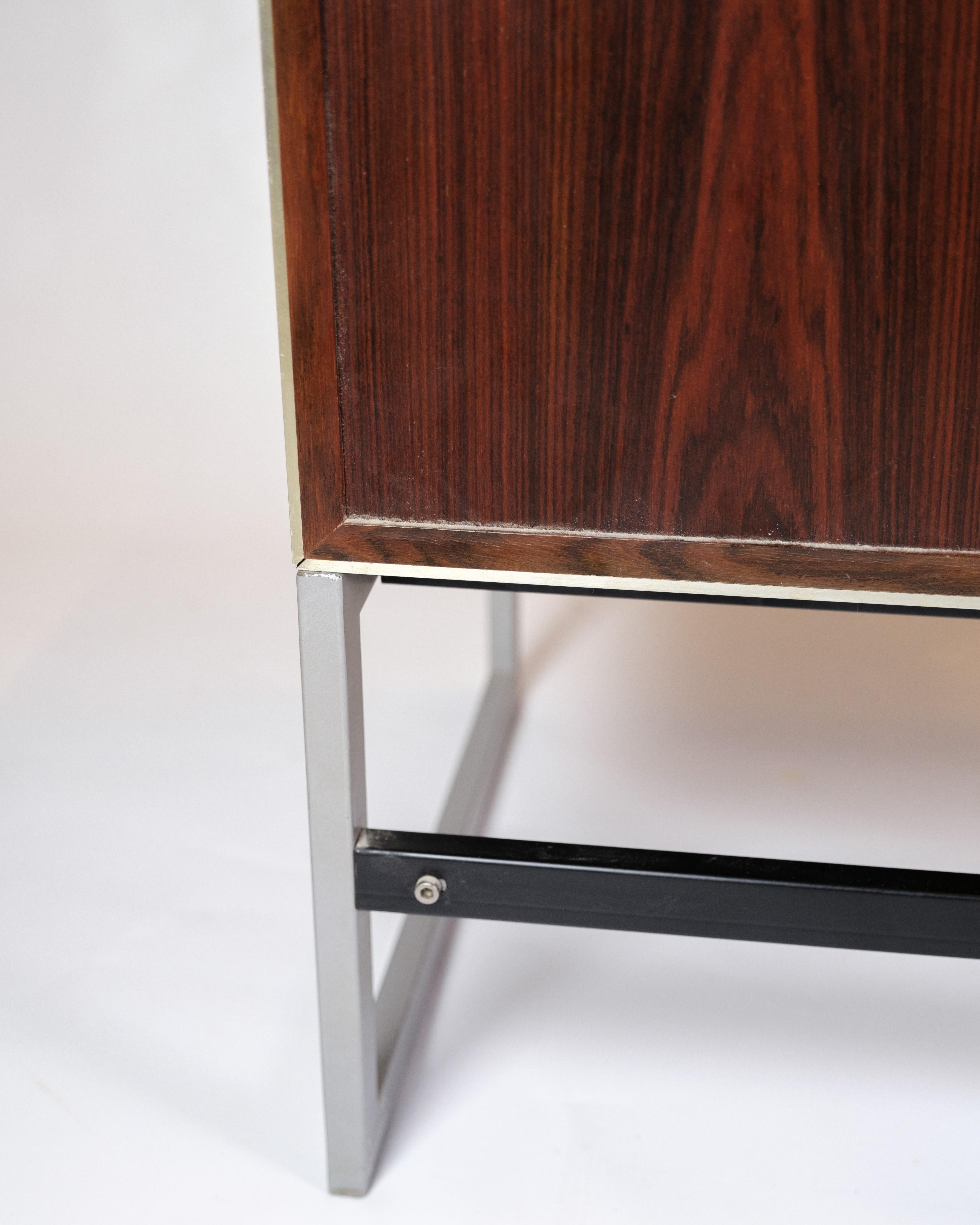 Sideboard Made In Rosewood & Metal Frame By Jacob Jensen For B&O From 1970s 3