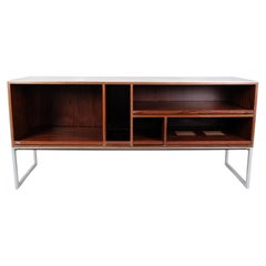 Sideboard Made In Rosewood & Metal Frame By Jacob Jensen For B&O From 1970s