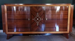 French Mid-century Design Exotic Wood Sideboard