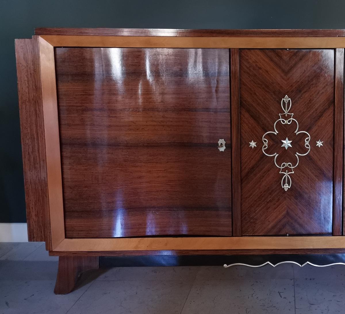 Other French Mid-century Design Exotic Wood Sideboard
