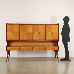 Sideboard-Ahornfurnier, Italien 1950er Jahre