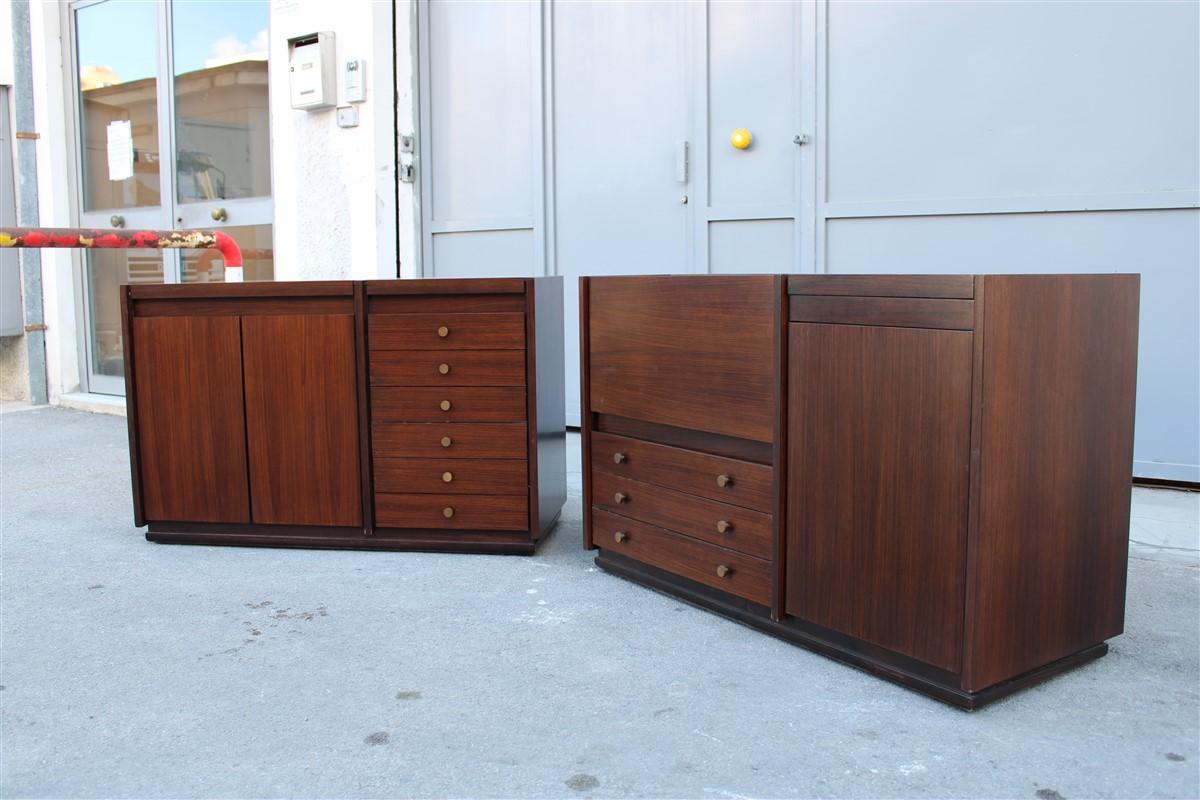 Sideboard Mid-century Italian design Tecno Borsani Modular multifunction In condizioni buone in vendita a Palermo, Sicily