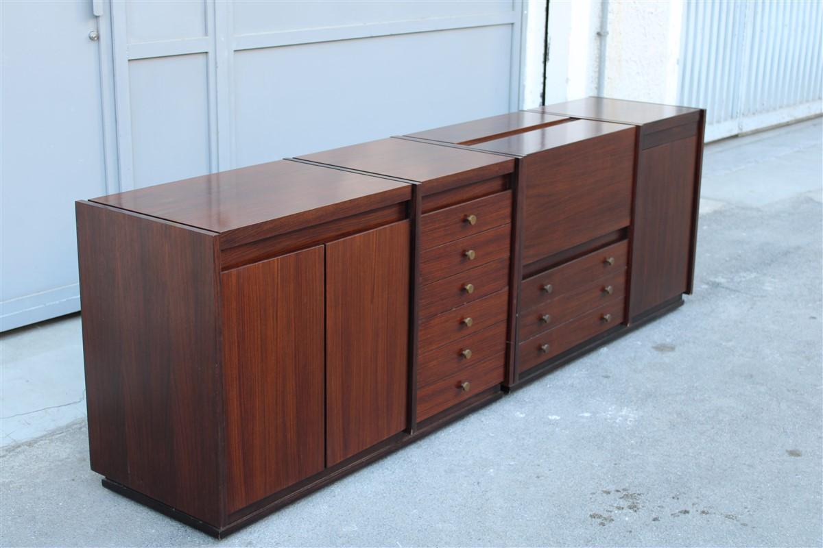 Sideboard Mid-century Italian design Tecno Borsani Modular multifunction in vendita 2