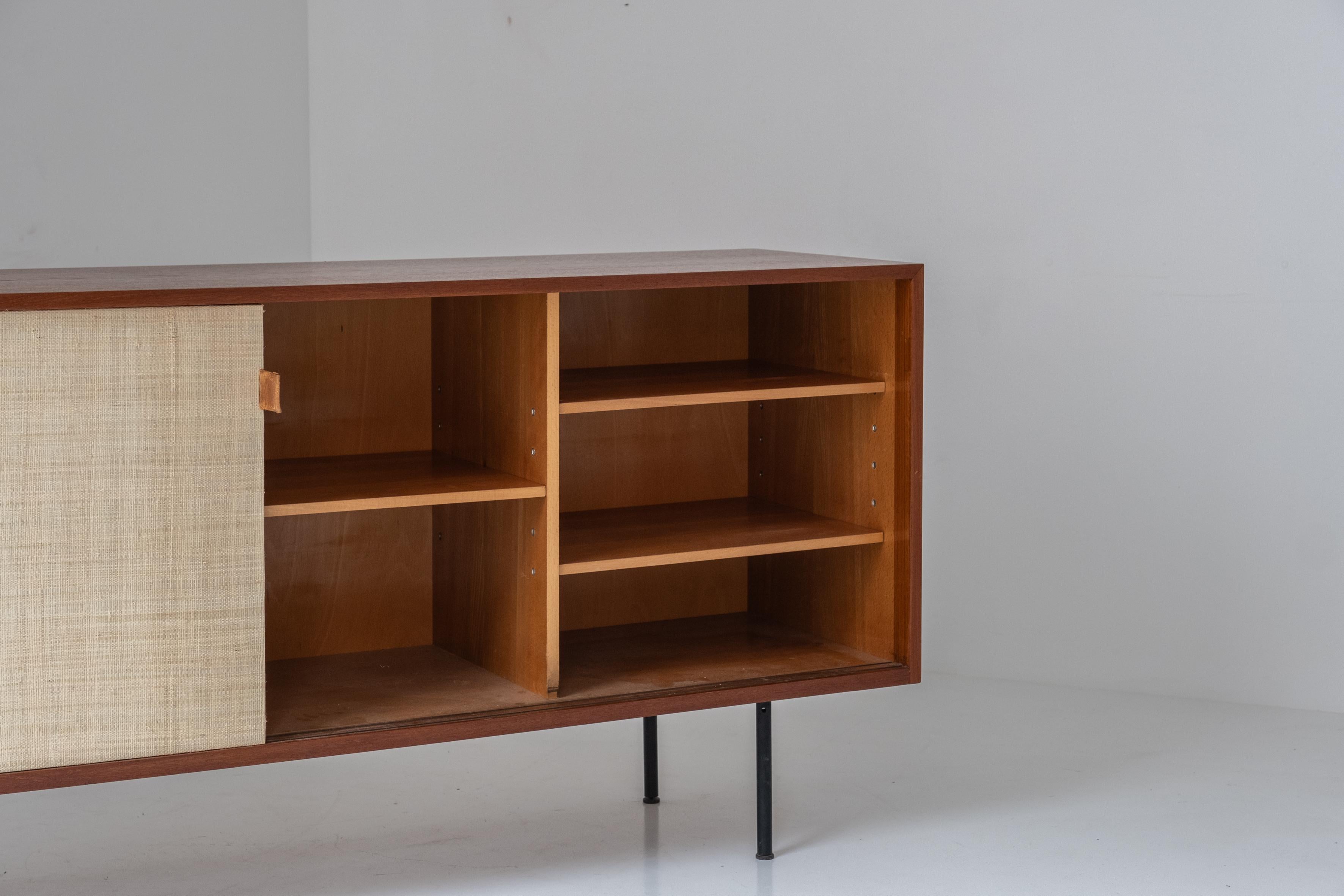 Seagrass Sideboard Model 116 by Florence Knoll for Knoll International, USA, 1950s For Sale
